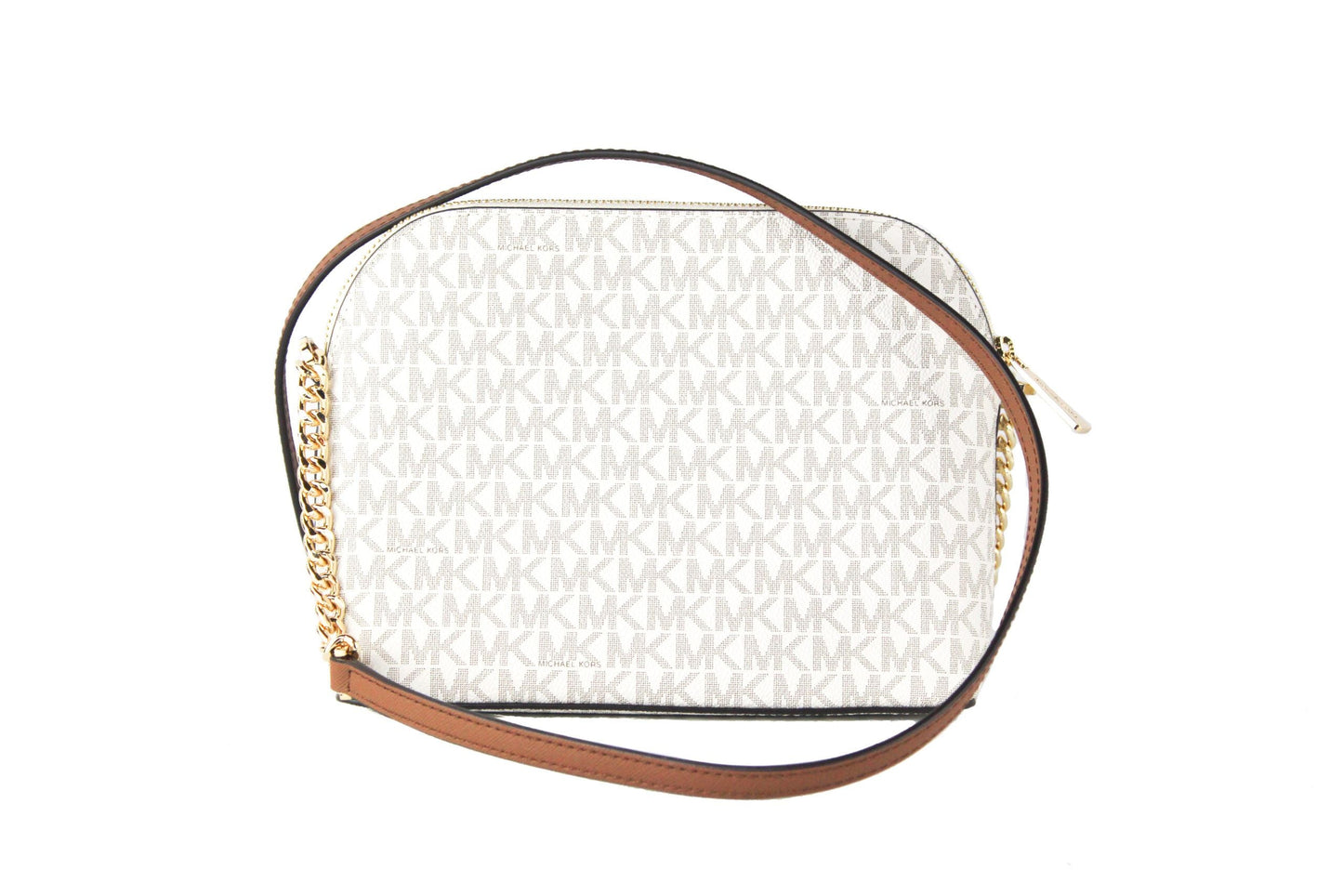 Fashionsarah.com Fashionsarah.com Michael Kors Jet Set Medium Leather X Cross Dome Crossbody bag