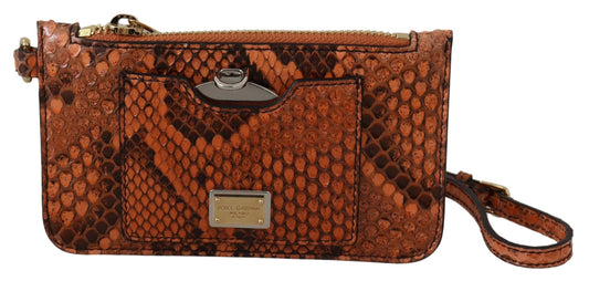 Dolce & Gabbana Brown Leather Coin Purse | Fashionsarah.com