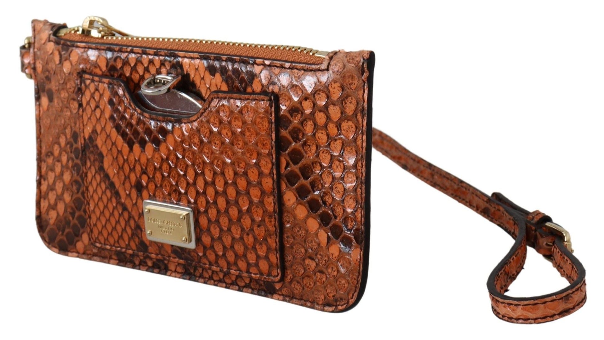 Dolce & Gabbana Brown Leather Coin Purse | Fashionsarah.com