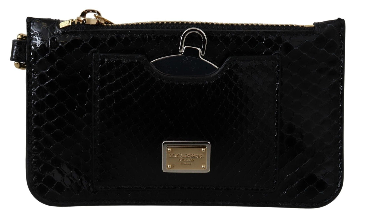 Dolce & Gabbana Black Leather Coin Purse | Fashionsarah.com