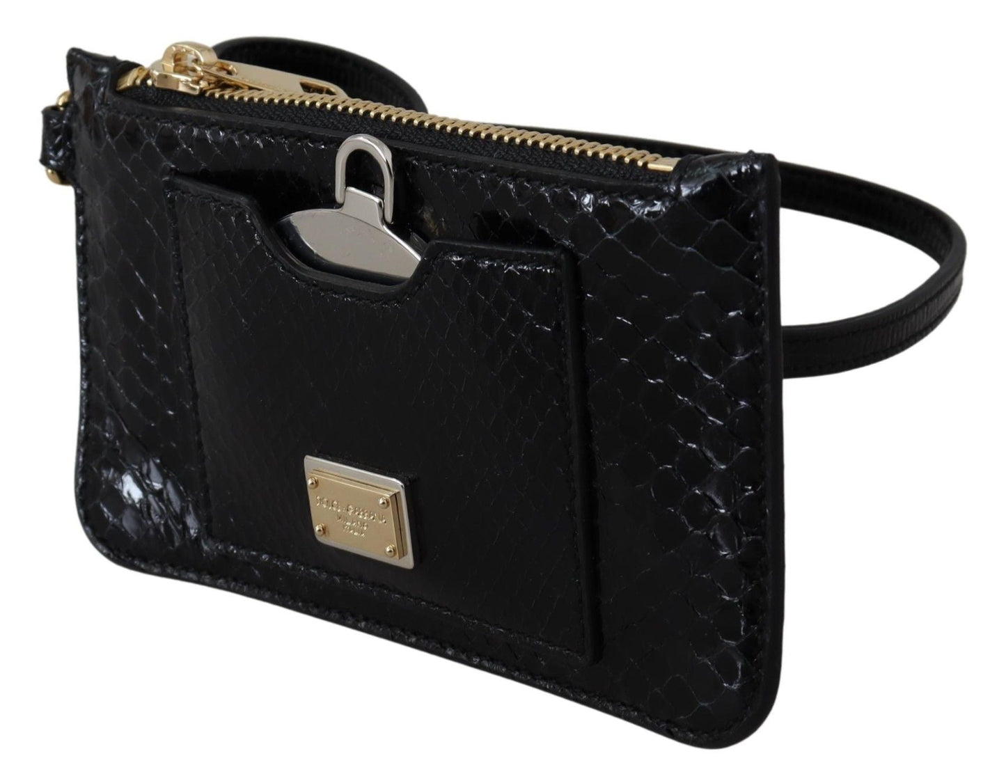 Dolce & Gabbana Black Leather Coin Purse | Fashionsarah.com