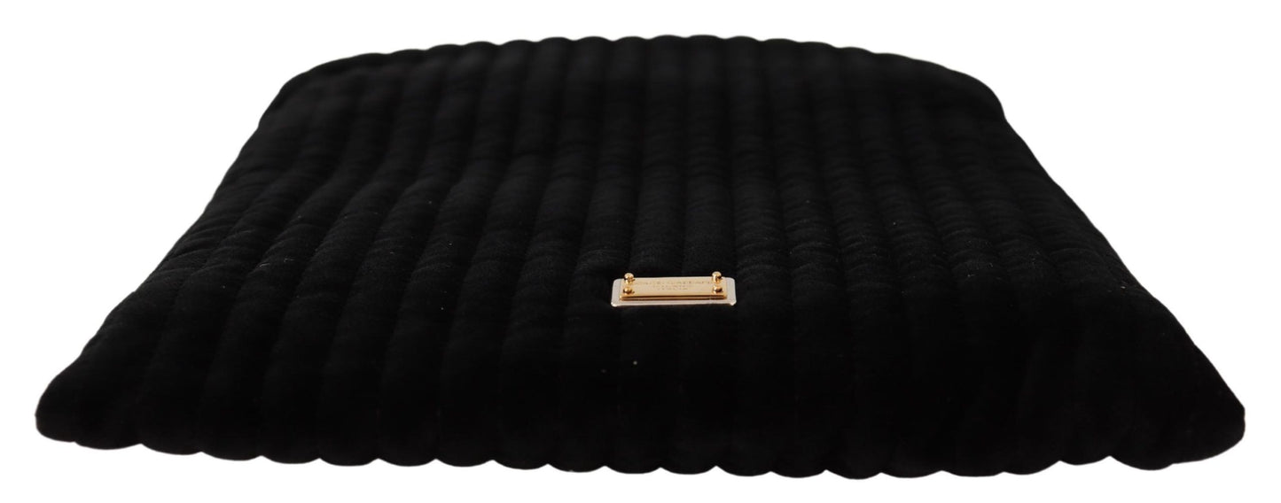 Dolce & Gabbana Black Velvet Pouch Bag | Fashionsarah.com