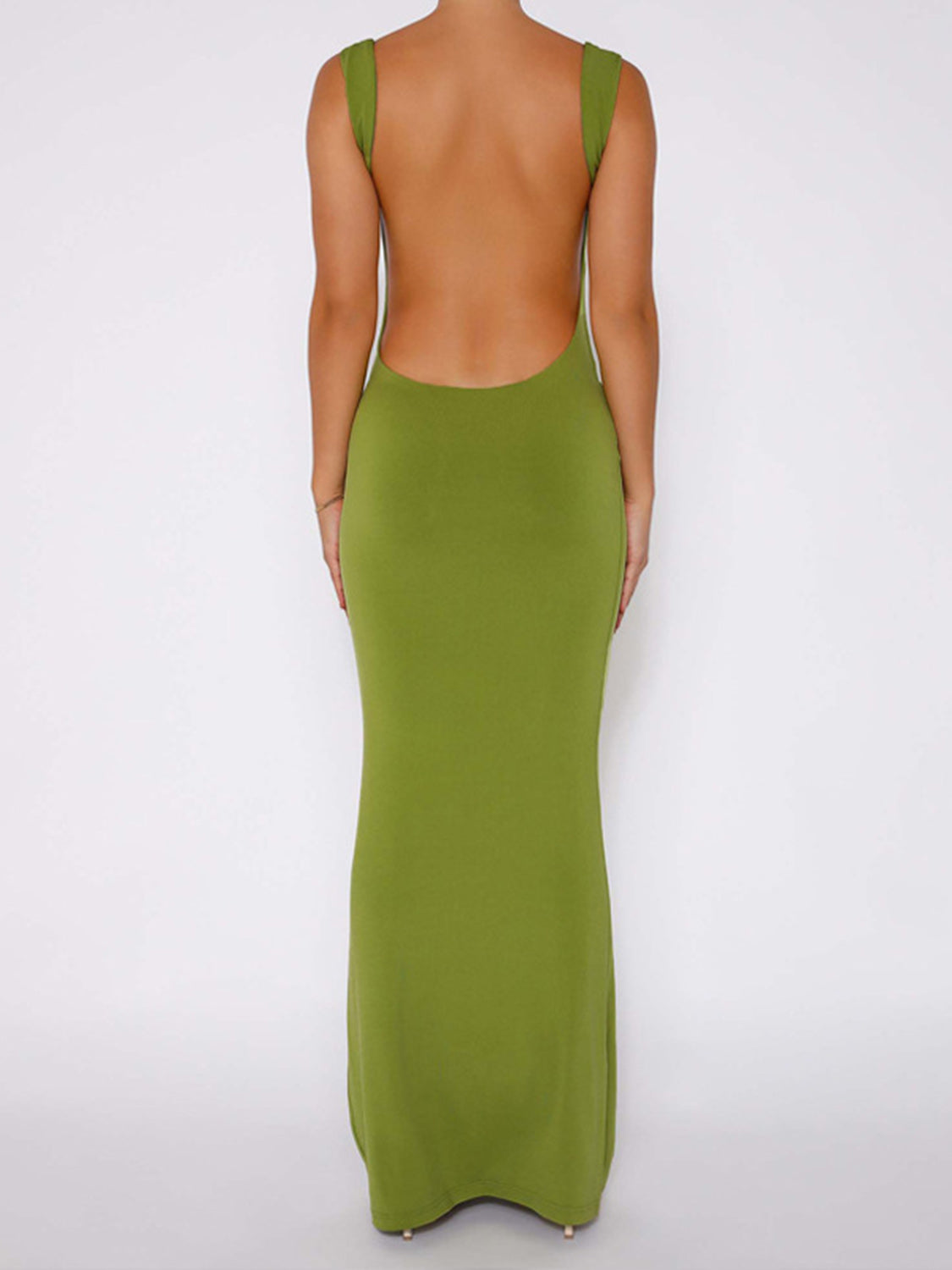 Backless Wide Strap Maxi Dress | Fashionsarah.com