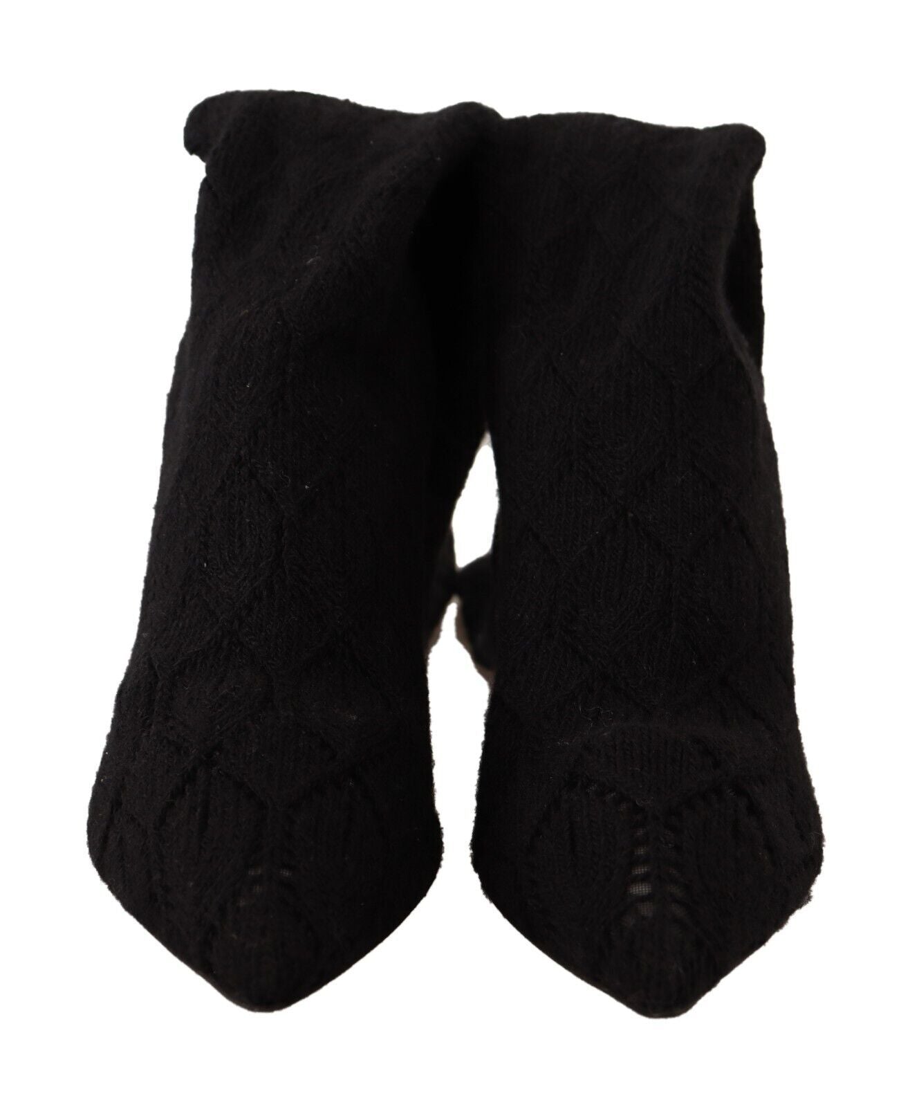 Dolce & Gabbana Black Stretch Socks Knee Boots | Fashionsarah.com