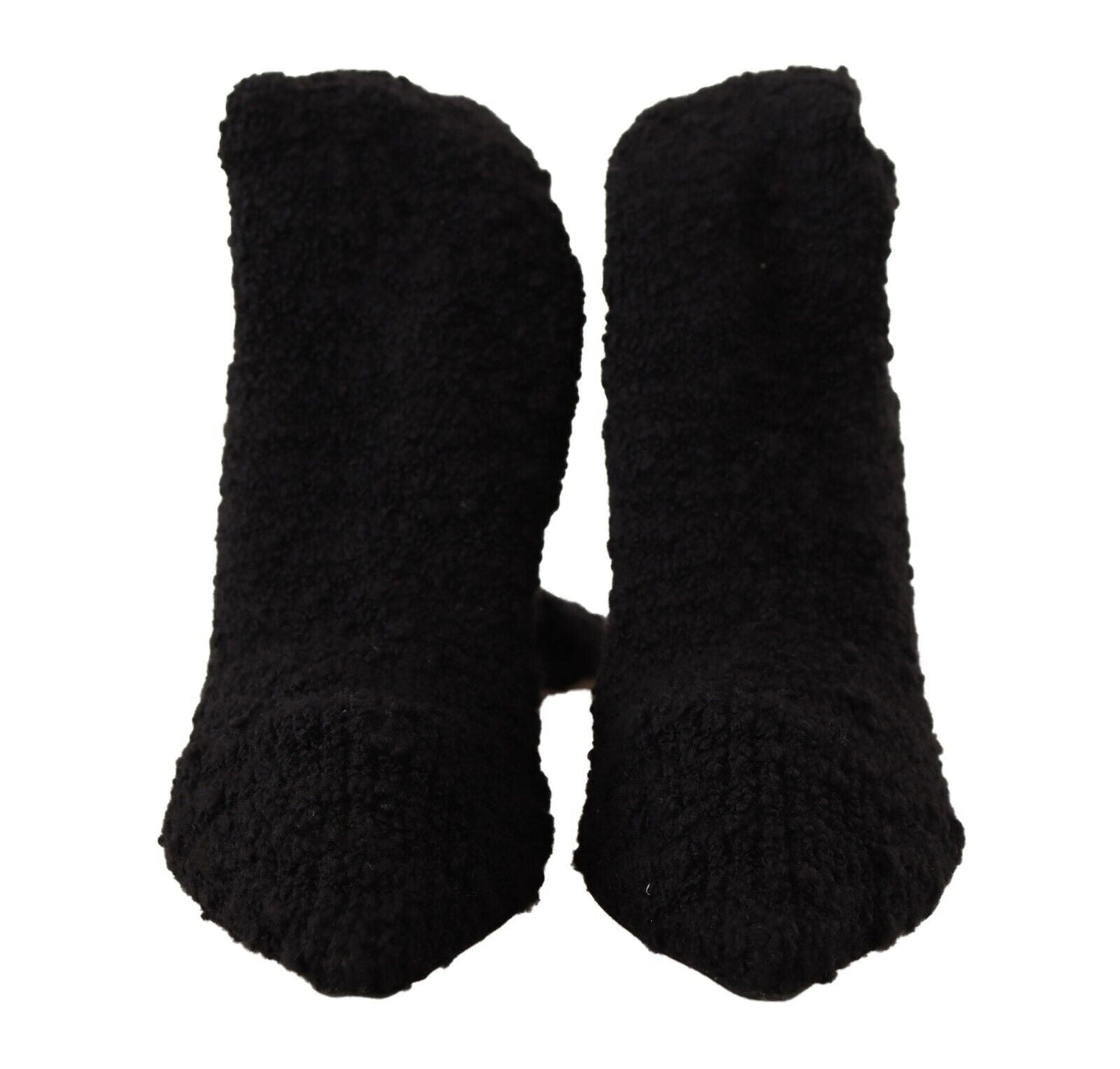 Dolce & Gabbana Black Stretch Socks Knee Boots | Fashionsarah.com