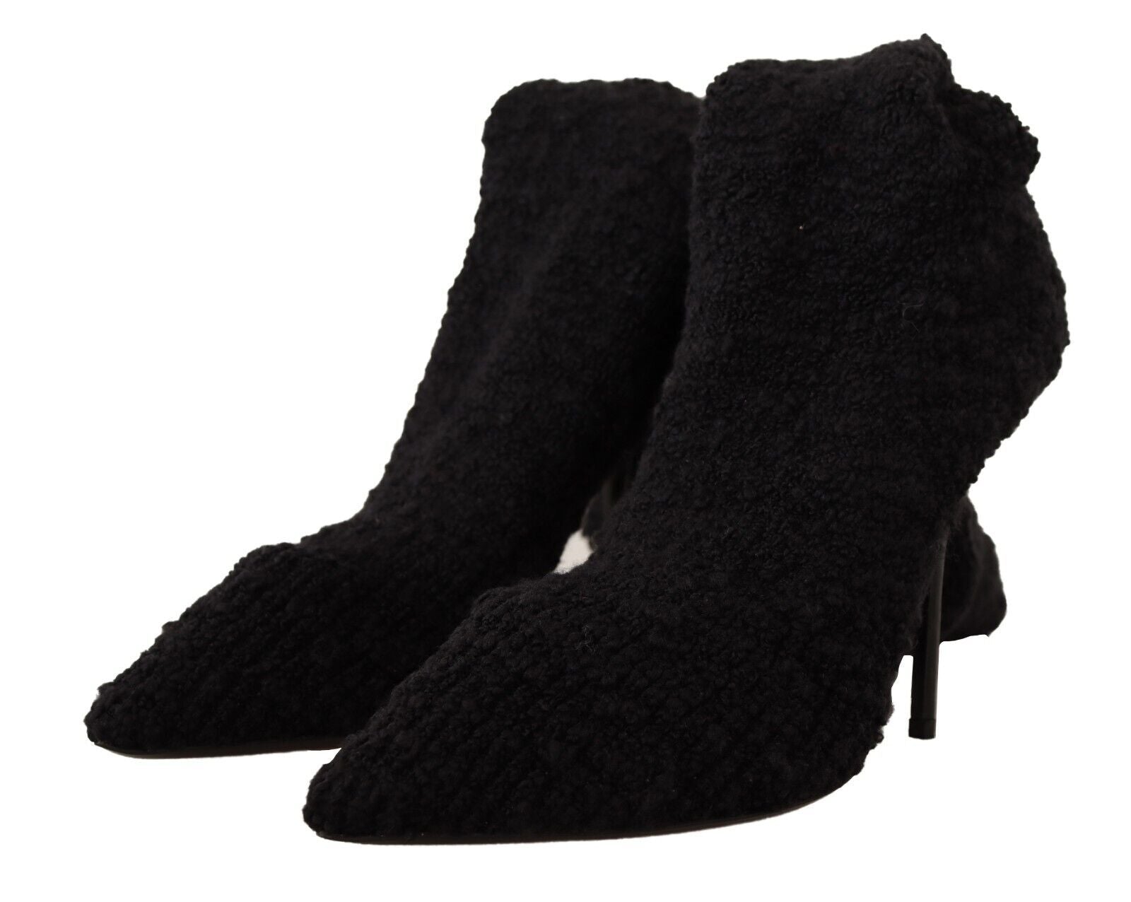 Dolce & Gabbana Black Stretch Socks Knee Boots | Fashionsarah.com