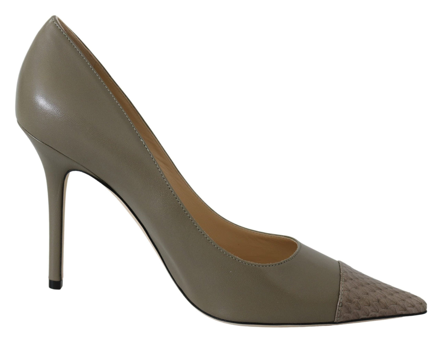 Jimmy Choo Pebble Green Leather Amika Pumps | Fashionsarah.com