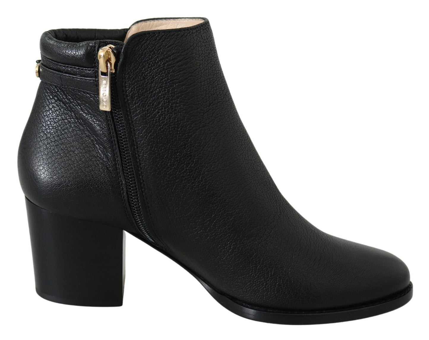 Jimmy Choo Black Leather women Booties | Fashionsarah.com