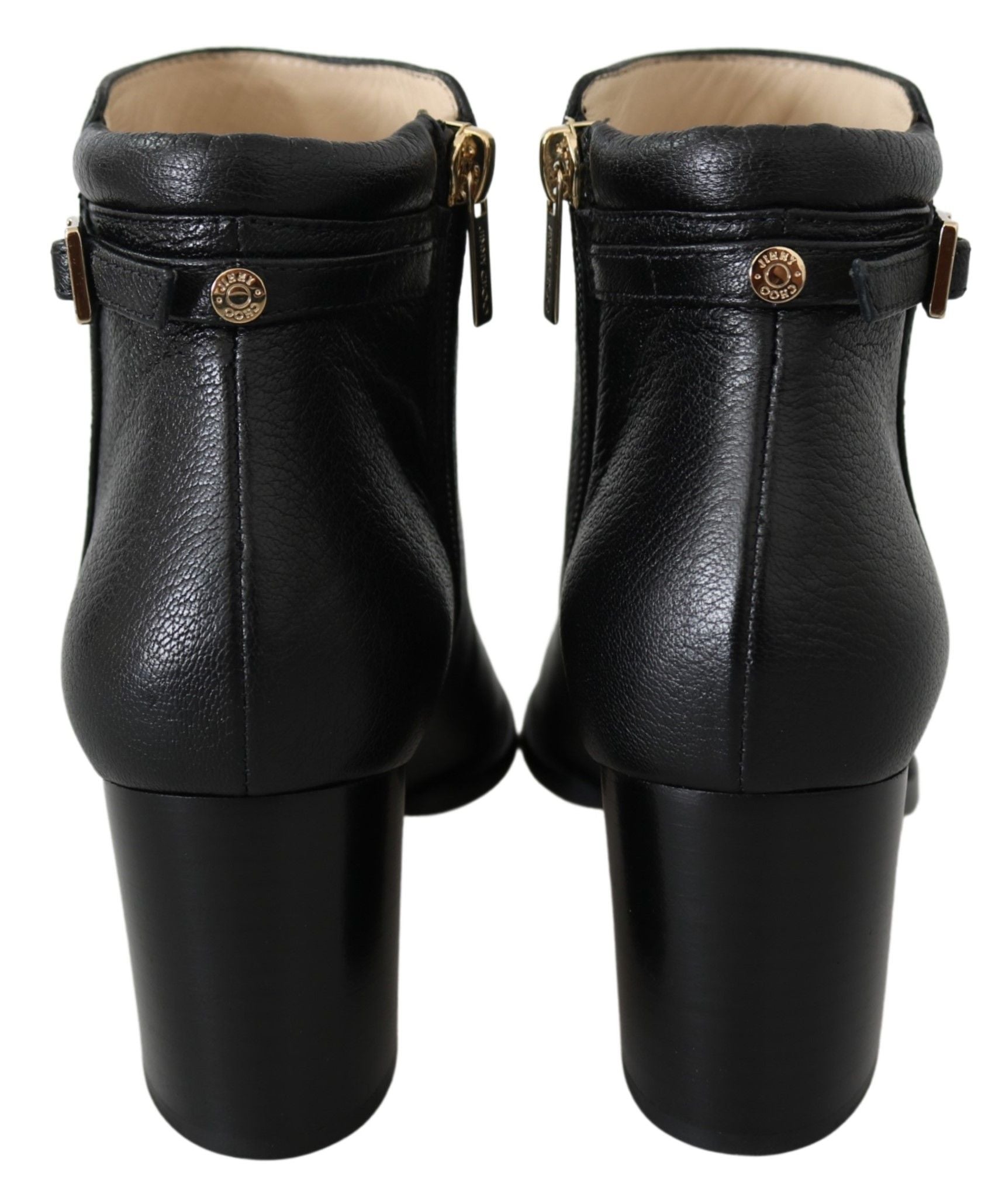 Jimmy Choo Black Leather women Booties | Fashionsarah.com