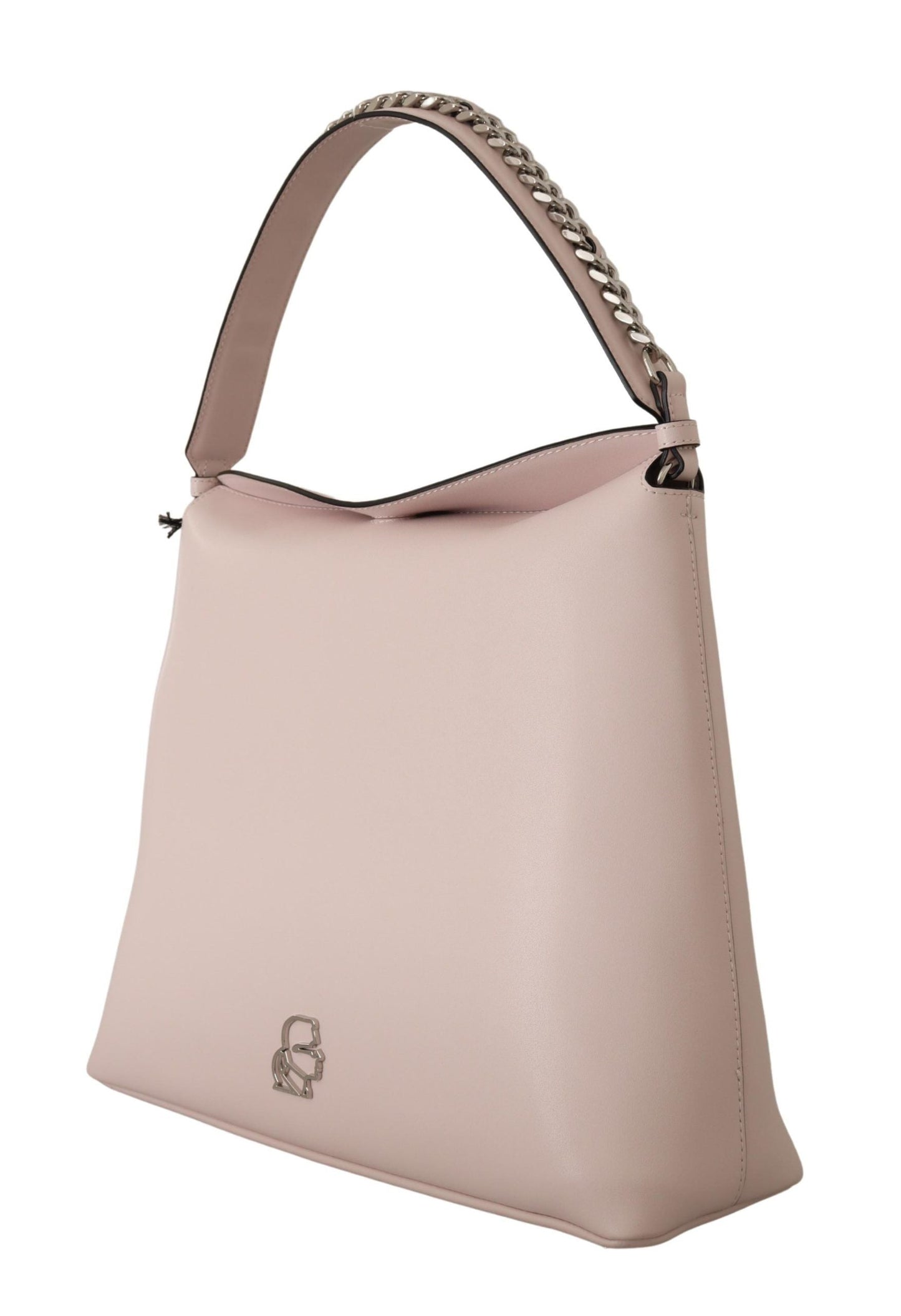 Karl Lagerfeld Light Pink Mauve Leather Shoulder Bag | Fashionsarah.com