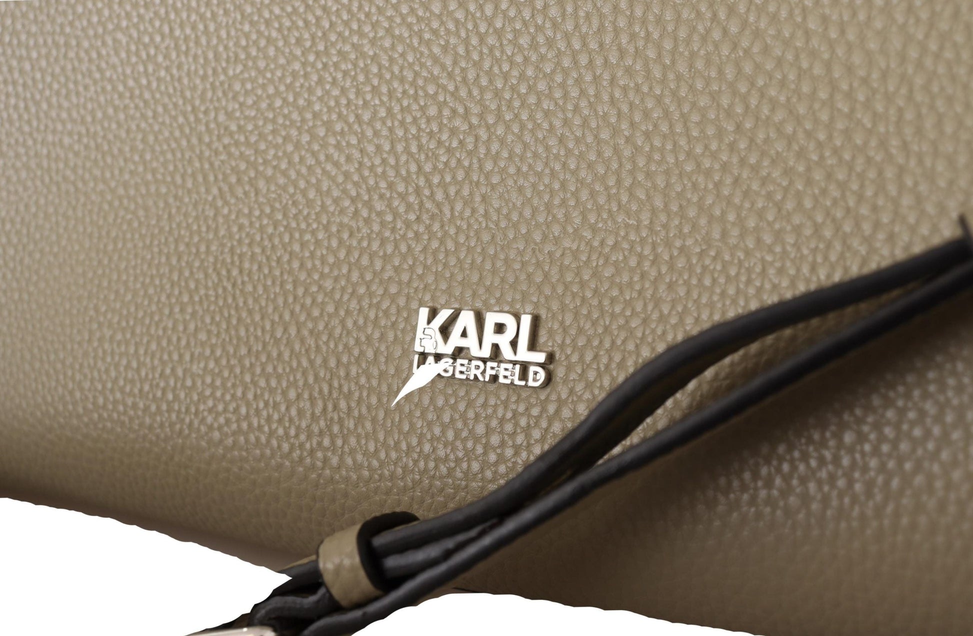 Karl Lagerfeld Sage Green Leather Tote Bag | Fashionsarah.com