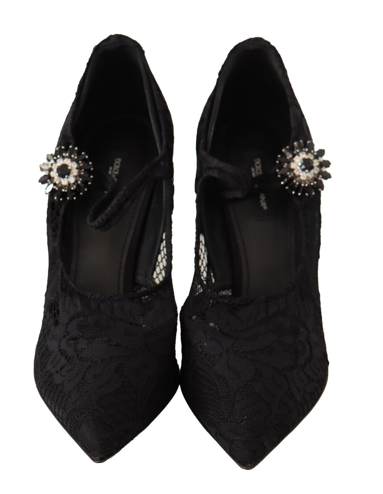 Dolce & Gabbana Elegant Black Lace Stiletto Pumps | Fashionsarah.com