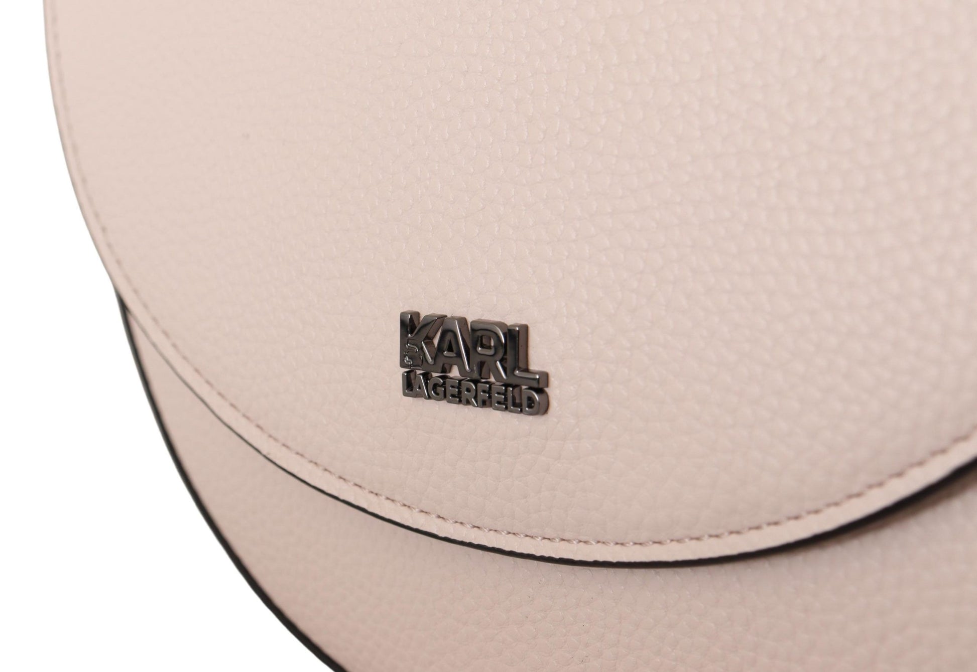 Karl Lagerfeld Light Pink Mauve Leather Shoulder Bag | Fashionsarah.com