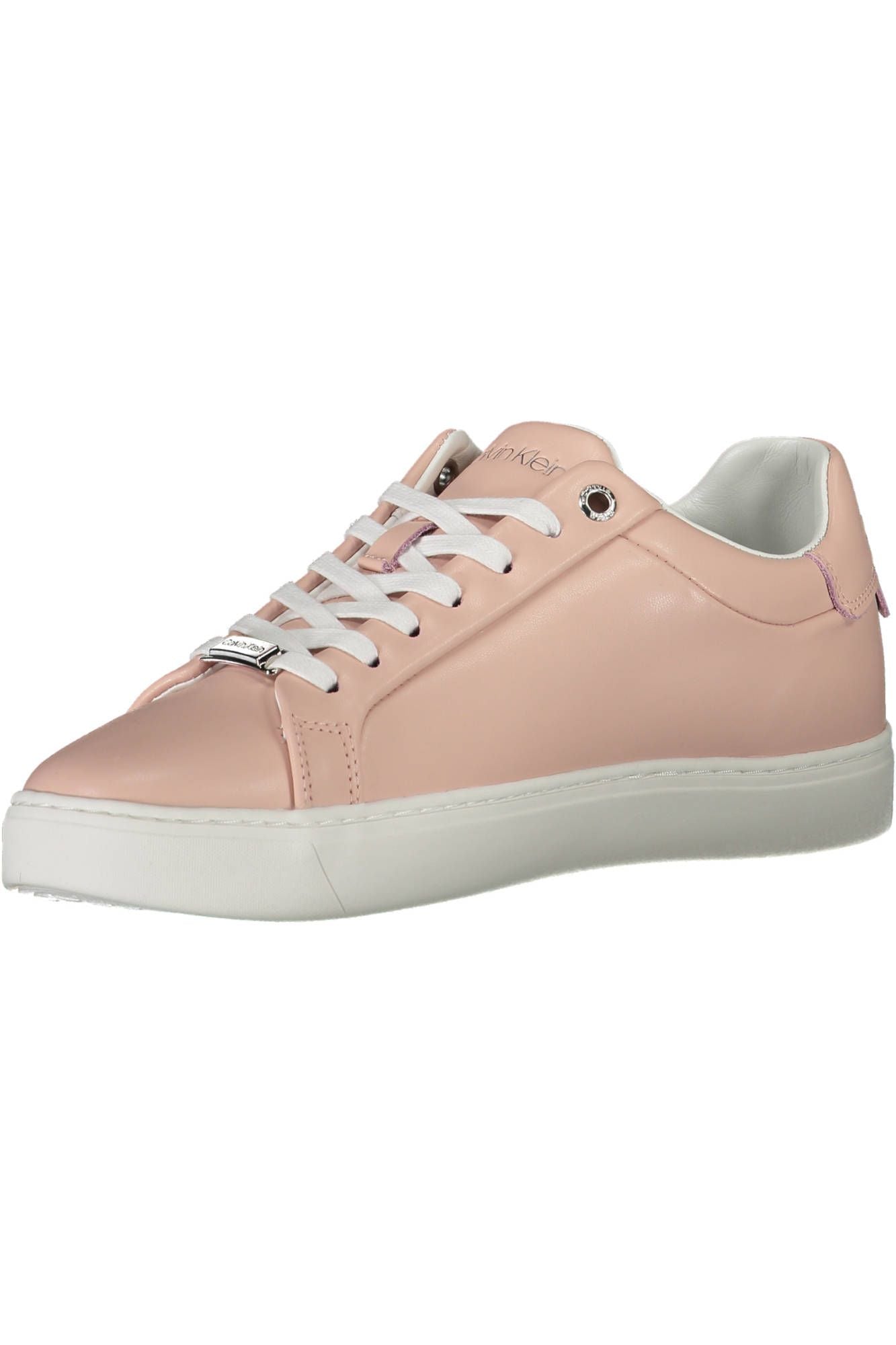 Fashionsarah.com Fashionsarah.com Calvin Klein Chic Pink Lace-up Sneakers with Logo Accents