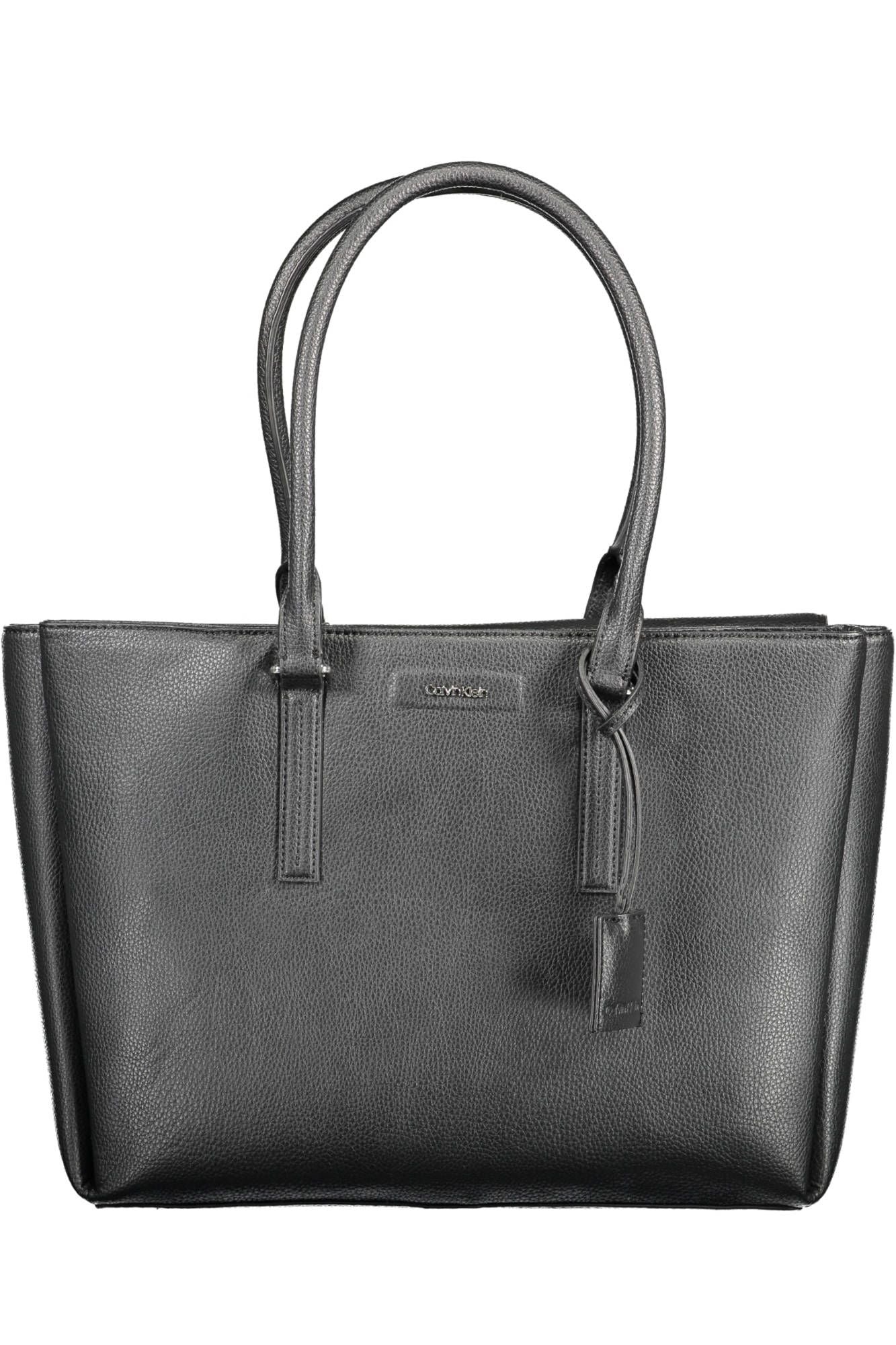 Calvin Klein Elegant Black Shoulder Bag with Triple Compartments | Fashionsarah.com