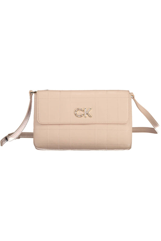 Fashionsarah.com Fashionsarah.com Calvin Klein Elegant Pink Shoulder Bag with Contrasting Details