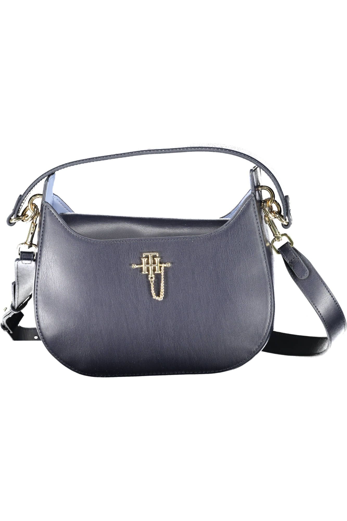 Fashionsarah.com Fashionsarah.com Tommy Hilfiger Chic Blue Magnetic Handbag with Contrasting Details