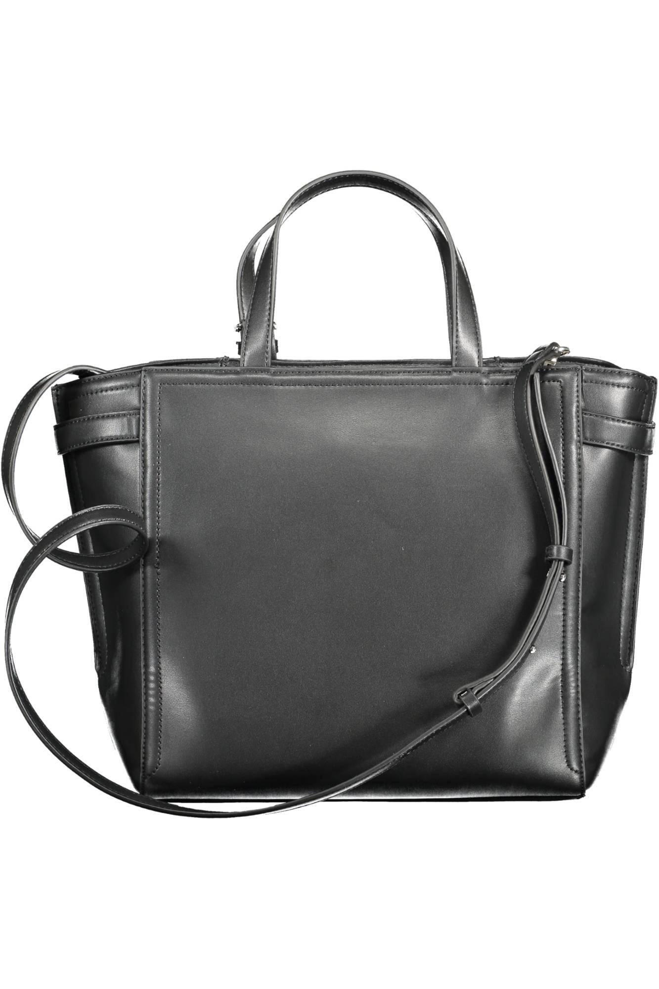 Fashionsarah.com Fashionsarah.com Calvin Klein Elegant Black Two-Handle Recycled Polyester Bag