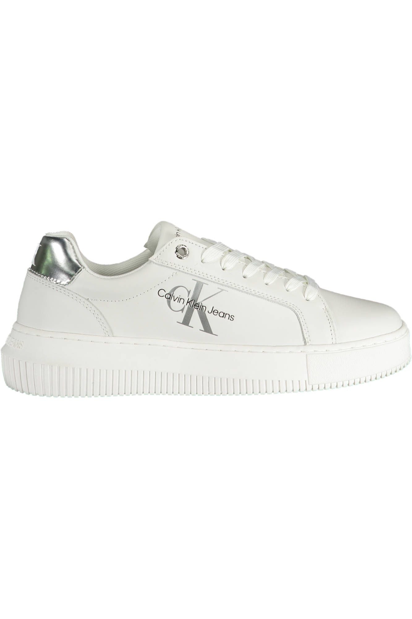 Fashionsarah.com Fashionsarah.com Calvin Klein Chic White Contrasting Lace-Up Sneakers