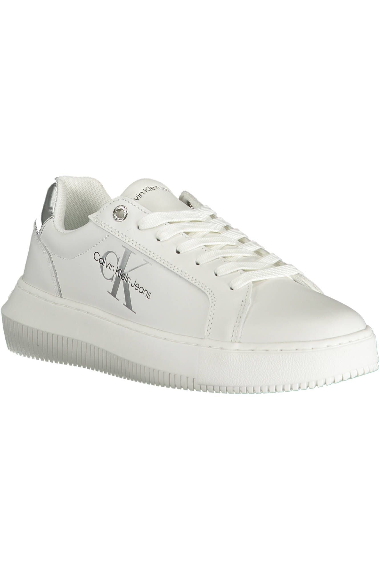 Fashionsarah.com Fashionsarah.com Calvin Klein Chic White Contrasting Lace-Up Sneakers