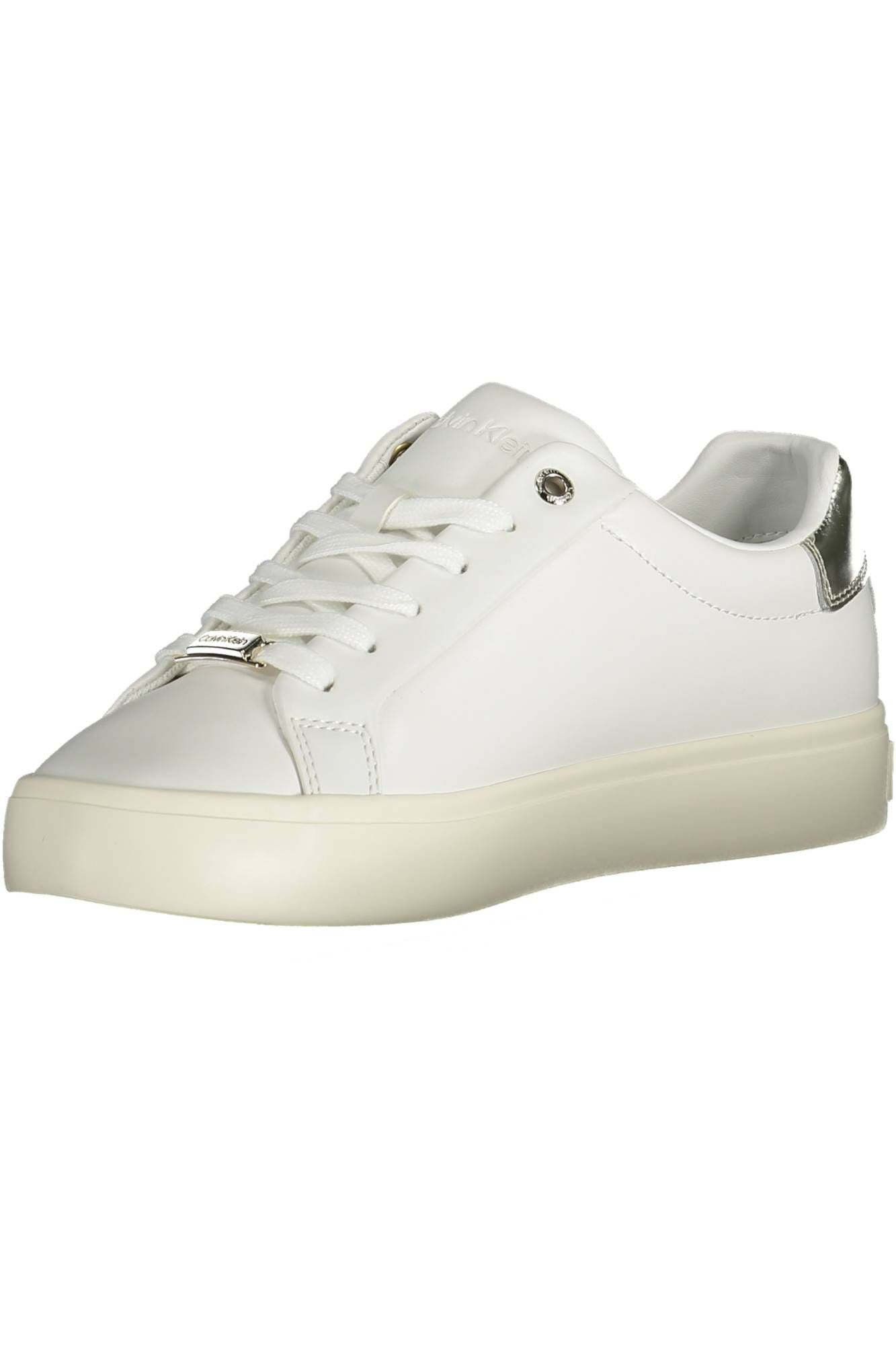 Fashionsarah.com Fashionsarah.com Calvin Klein Elegant White Contrast Lace-Up Sneakers