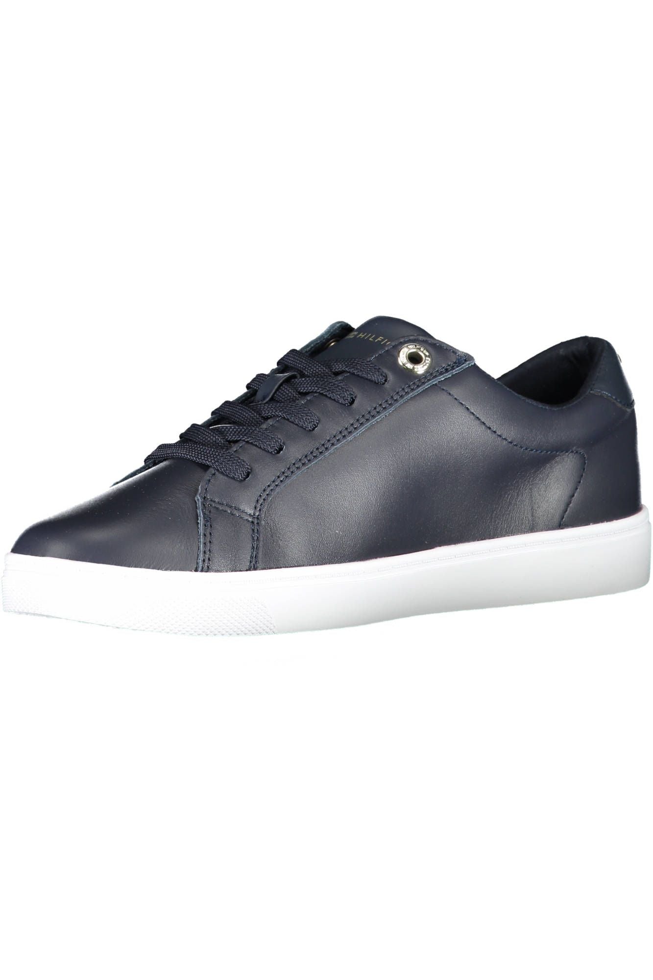 Fashionsarah.com Fashionsarah.com Tommy Hilfiger Chic Blue Lace-up Sneakers with Logo Accent