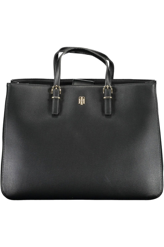 Fashionsarah.com Fashionsarah.com Tommy Hilfiger Elegant Black Contrast Detail Handbag