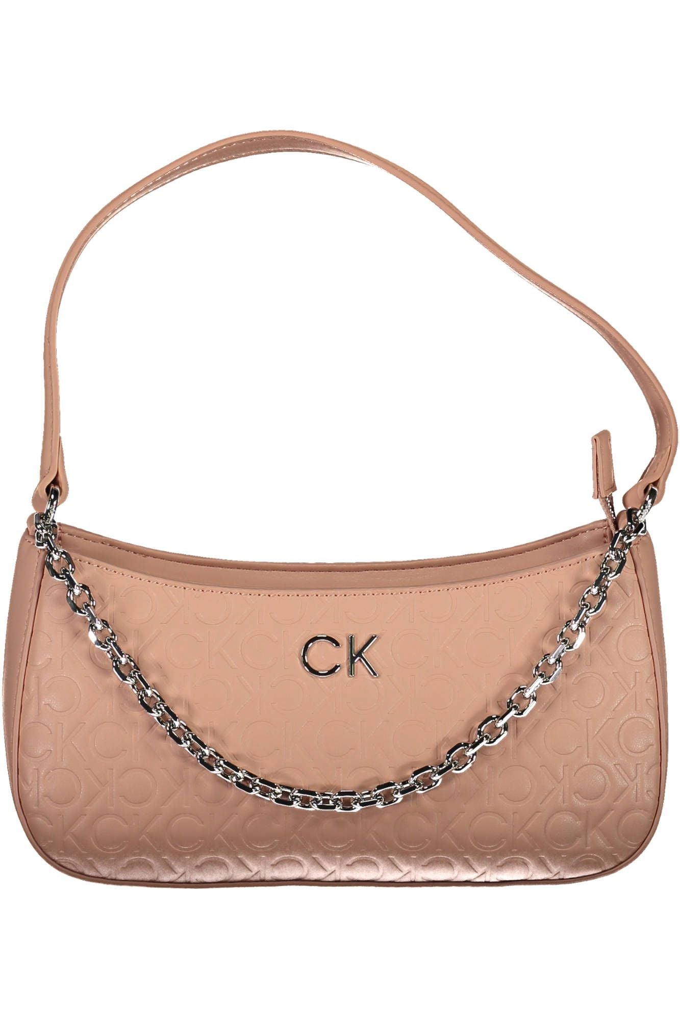 Fashionsarah.com Fashionsarah.com Calvin Klein Chic Pink Chain Handle Bag with Contrasting Details