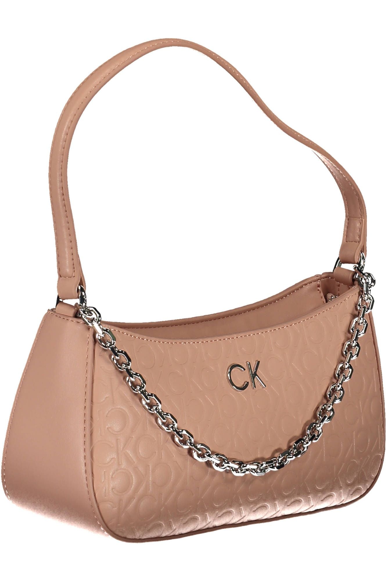 Fashionsarah.com Fashionsarah.com Calvin Klein Chic Pink Chain Handle Bag with Contrasting Details