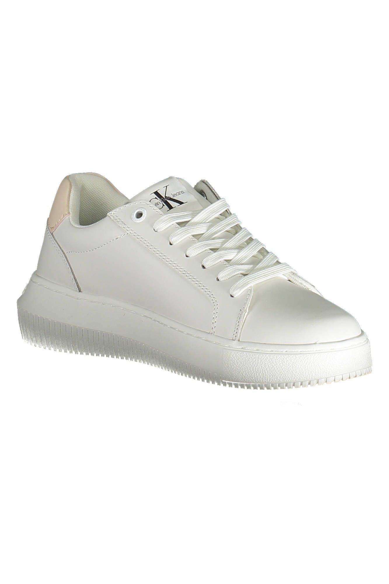 Fashionsarah.com Fashionsarah.com Calvin Klein Eco-Conscious White Sneakers with Contrasting Accents