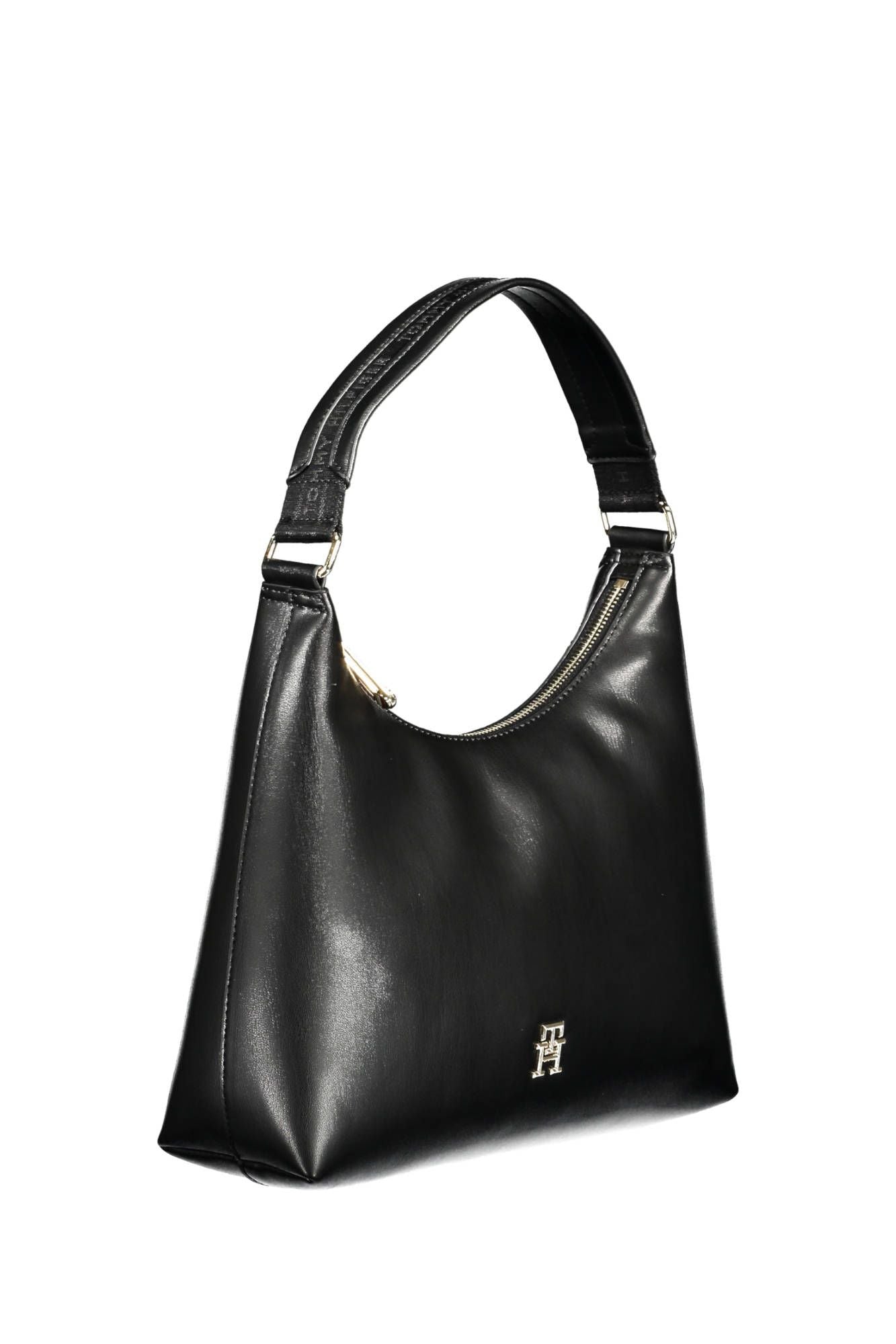 Fashionsarah.com Fashionsarah.com Tommy Hilfiger Elegant Black One-Handle Shoulder Bag