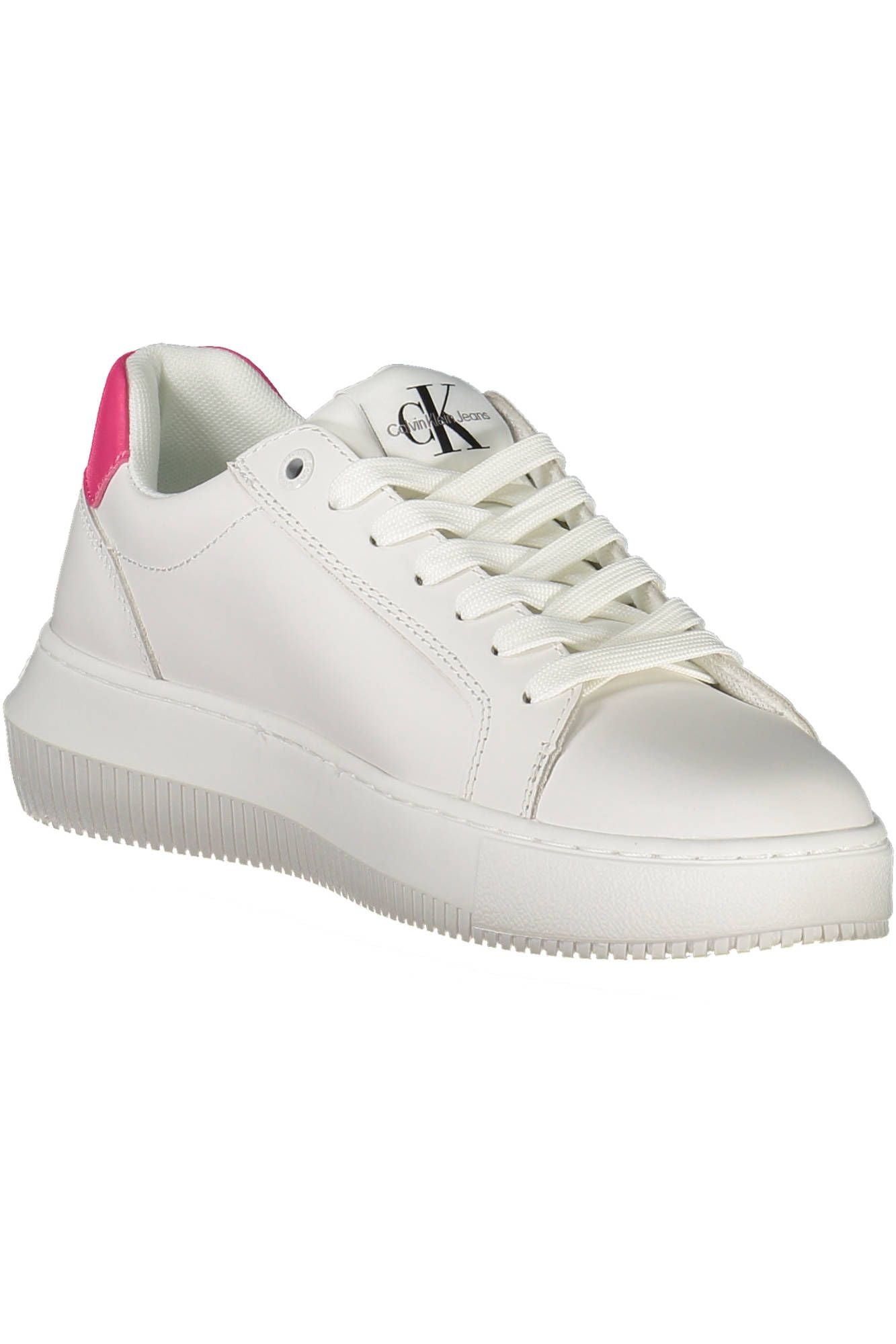 Calvin Klein White Leather Women Sneaker | Fashionsarah.com