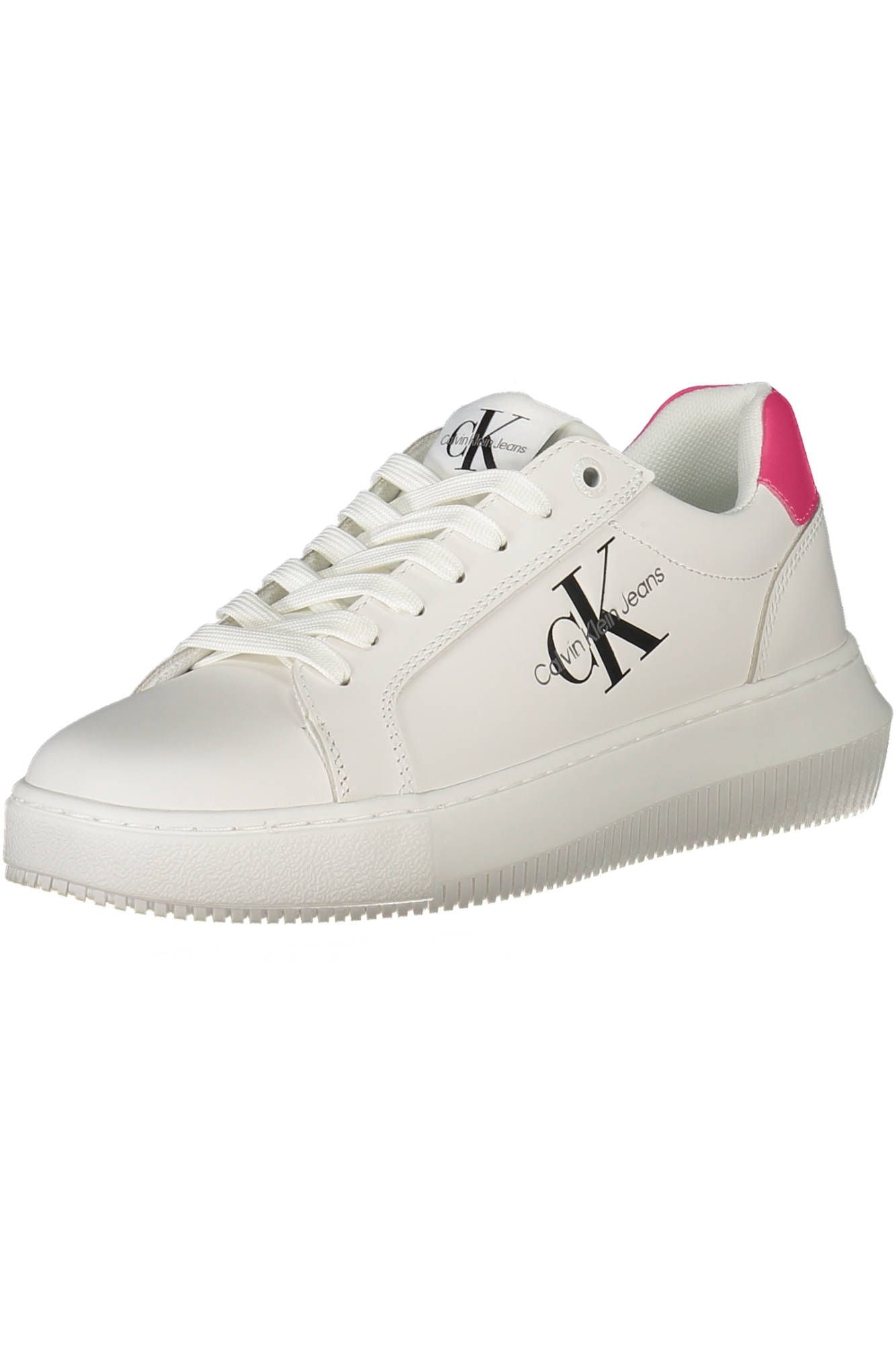 Calvin Klein White Leather Women Sneaker | Fashionsarah.com