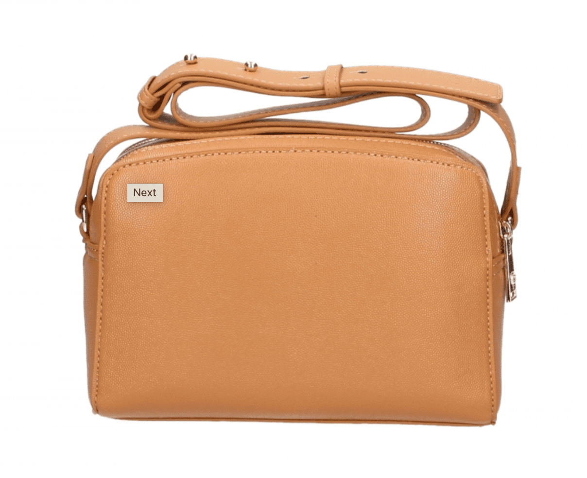 Fashionsarah.com Fashionsarah.com Plein Sport Chic Camel-Toned Crossbody with Double Zip Closure