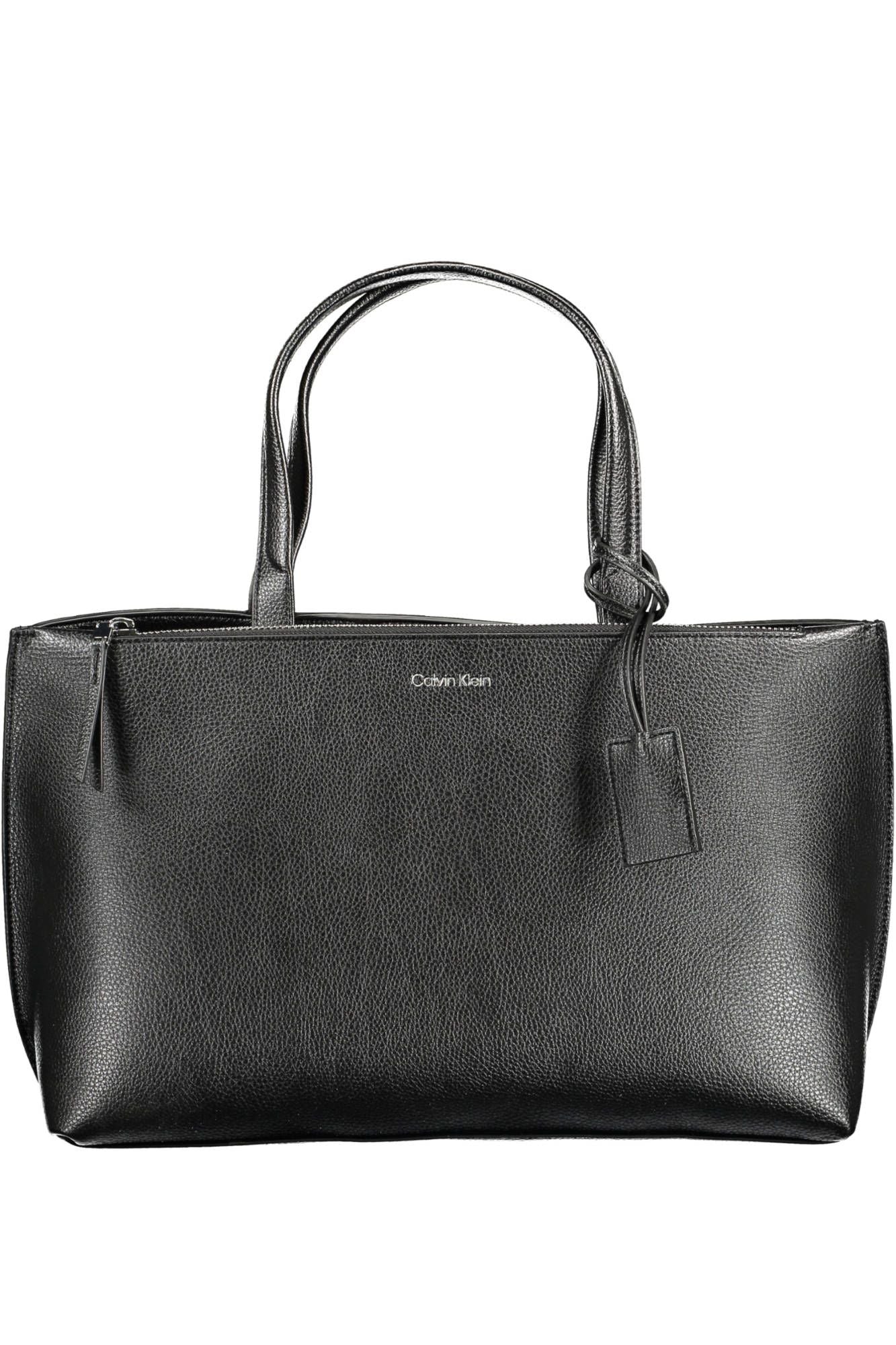 Fashionsarah.com Fashionsarah.com Calvin Klein Elegant Black Shoulder Bag with Logo Detail