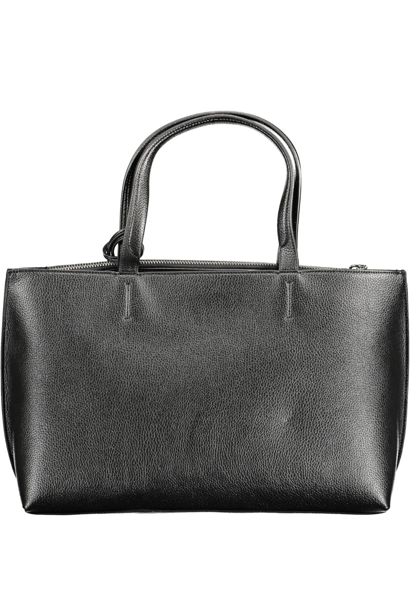 Fashionsarah.com Fashionsarah.com Calvin Klein Elegant Black Shoulder Bag with Logo Detail