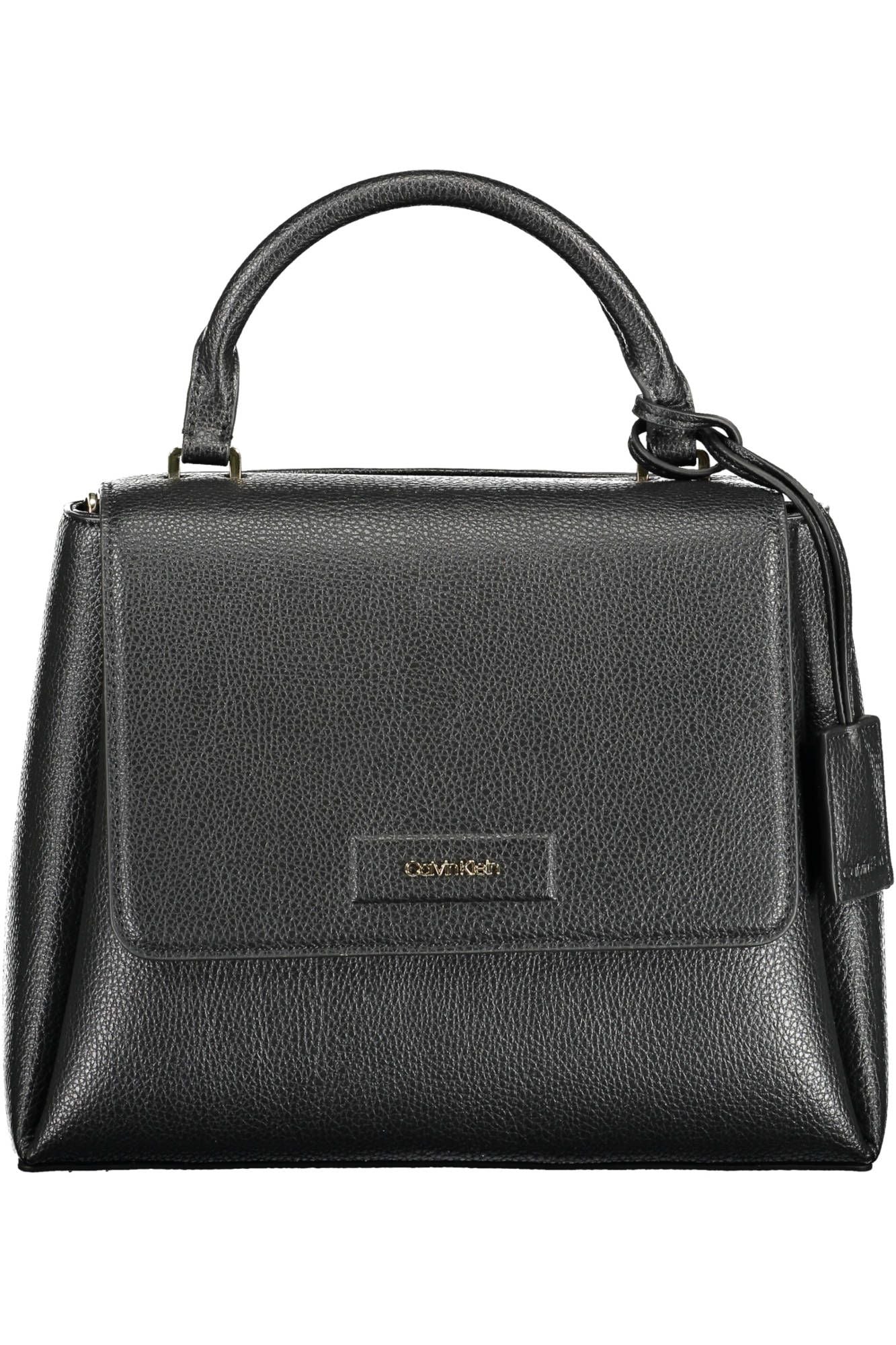 Fashionsarah.com Fashionsarah.com Calvin Klein Elegant Black Shoulder Bag with Magnetic Closure