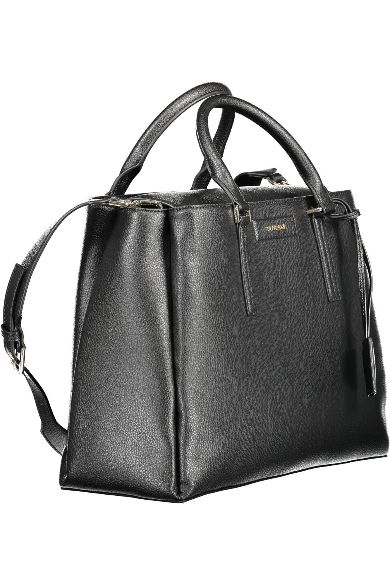 Fashionsarah.com Fashionsarah.com Calvin Klein Elegant Black Shoulder Bag with Chic Detailing