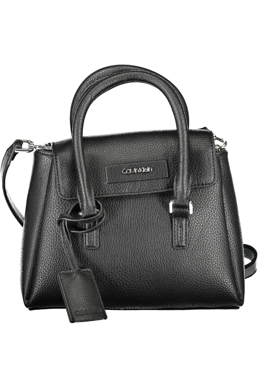 Fashionsarah.com Fashionsarah.com Calvin Klein Elegant Black Dual-Compartment Shoulder Bag