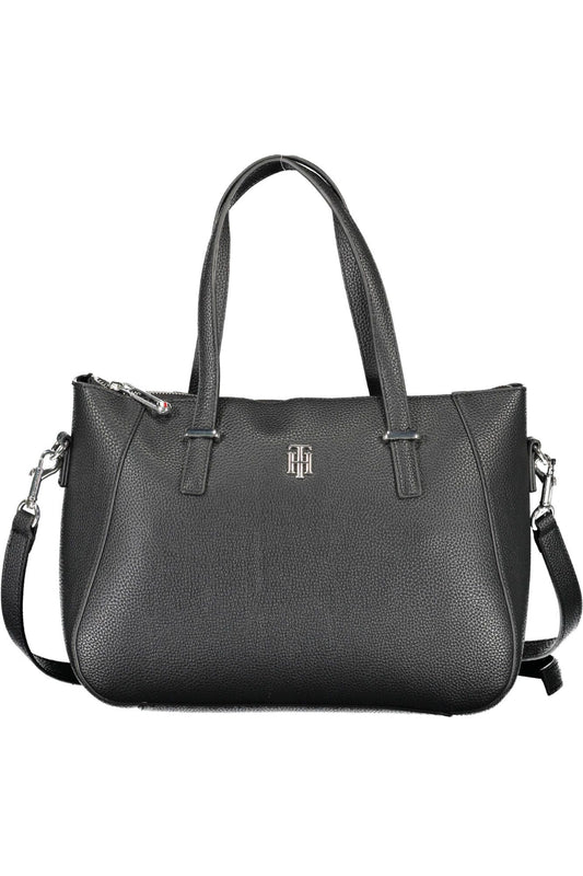 Fashionsarah.com Fashionsarah.com Tommy Hilfiger Chic Black Contrasting Detail Tote Bag