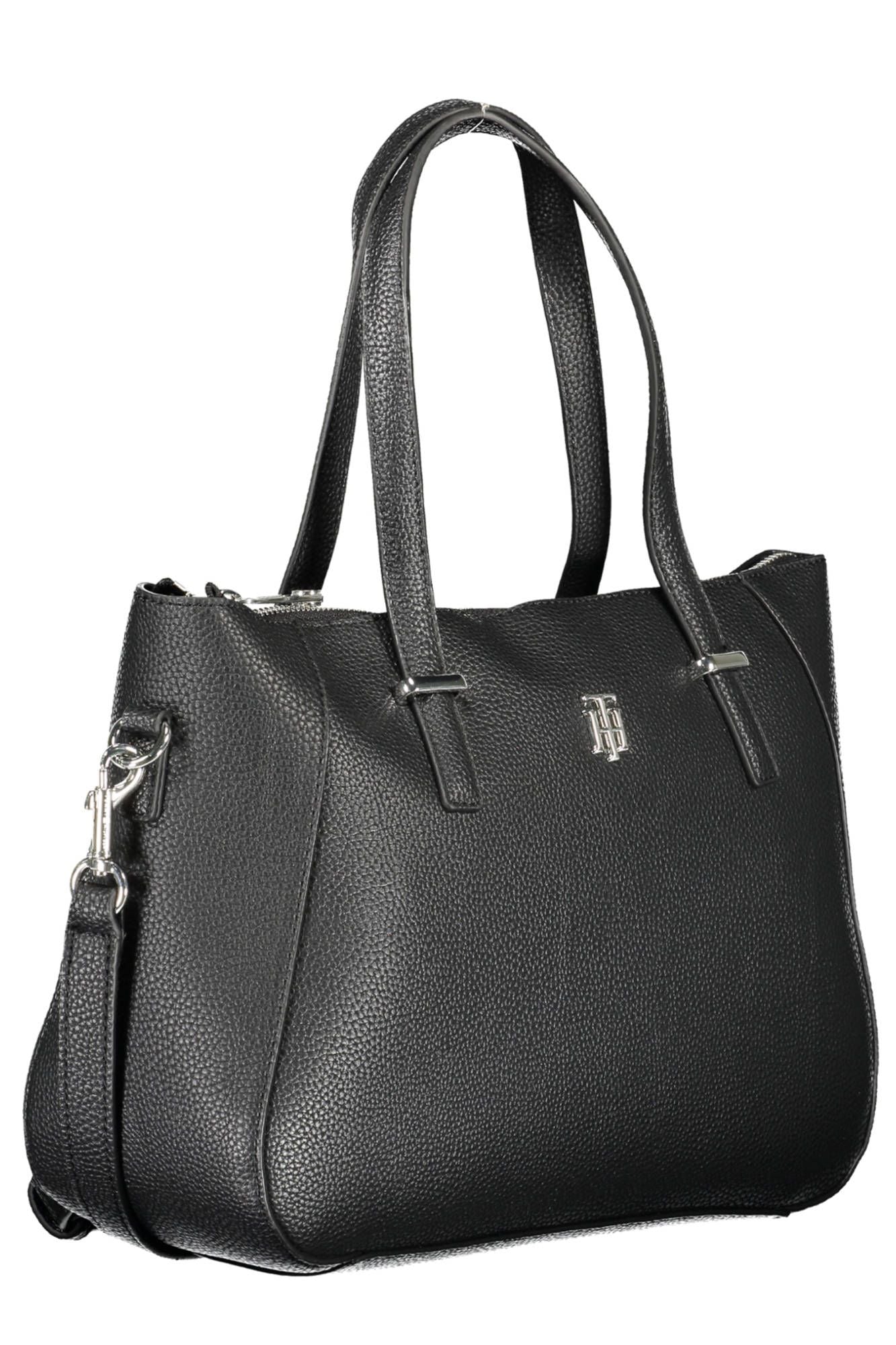 Fashionsarah.com Fashionsarah.com Tommy Hilfiger Chic Black Contrasting Detail Tote Bag