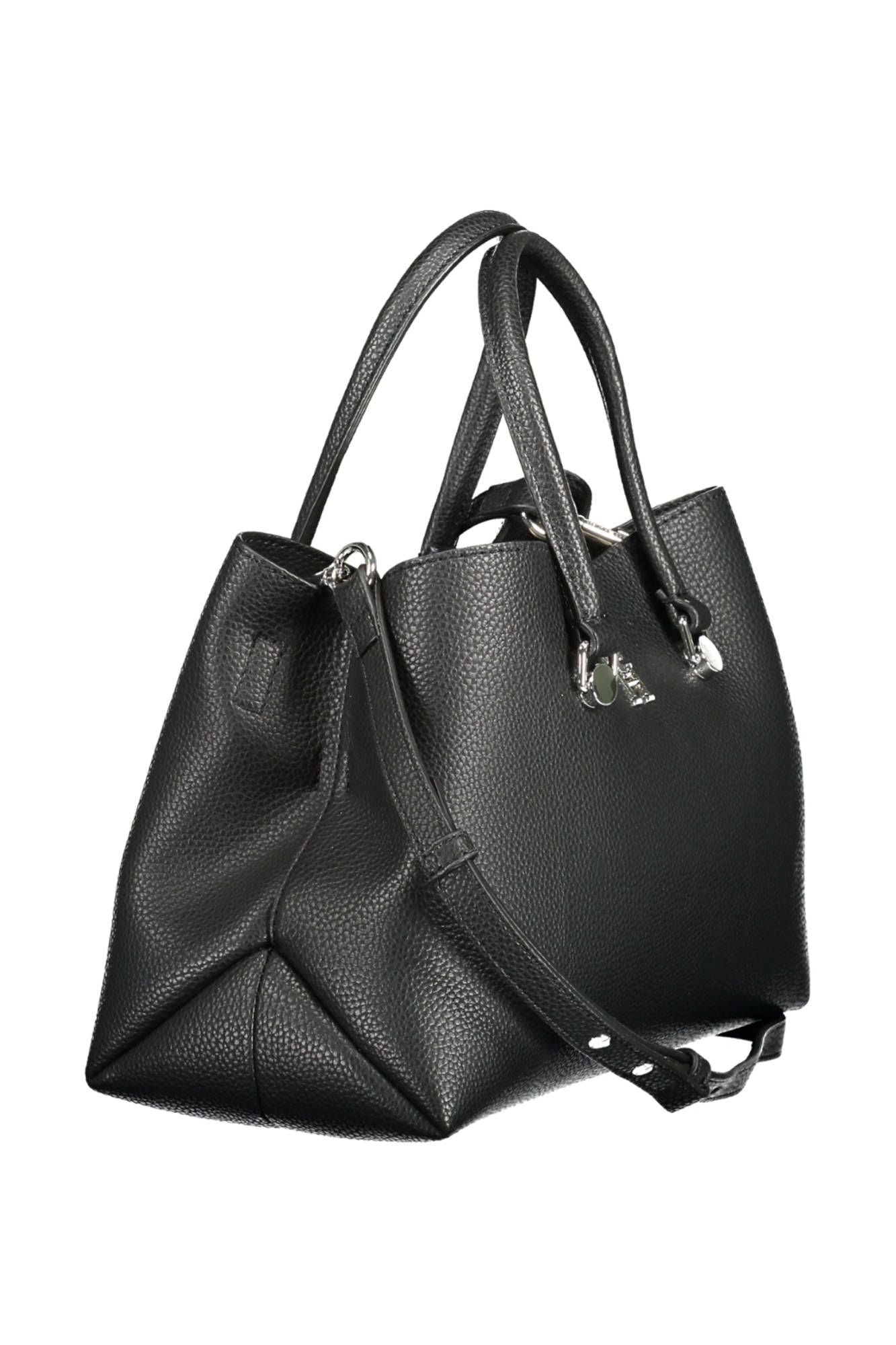 Fashionsarah.com Fashionsarah.com Tommy Hilfiger Elegant Black Two-Compartment Handbag