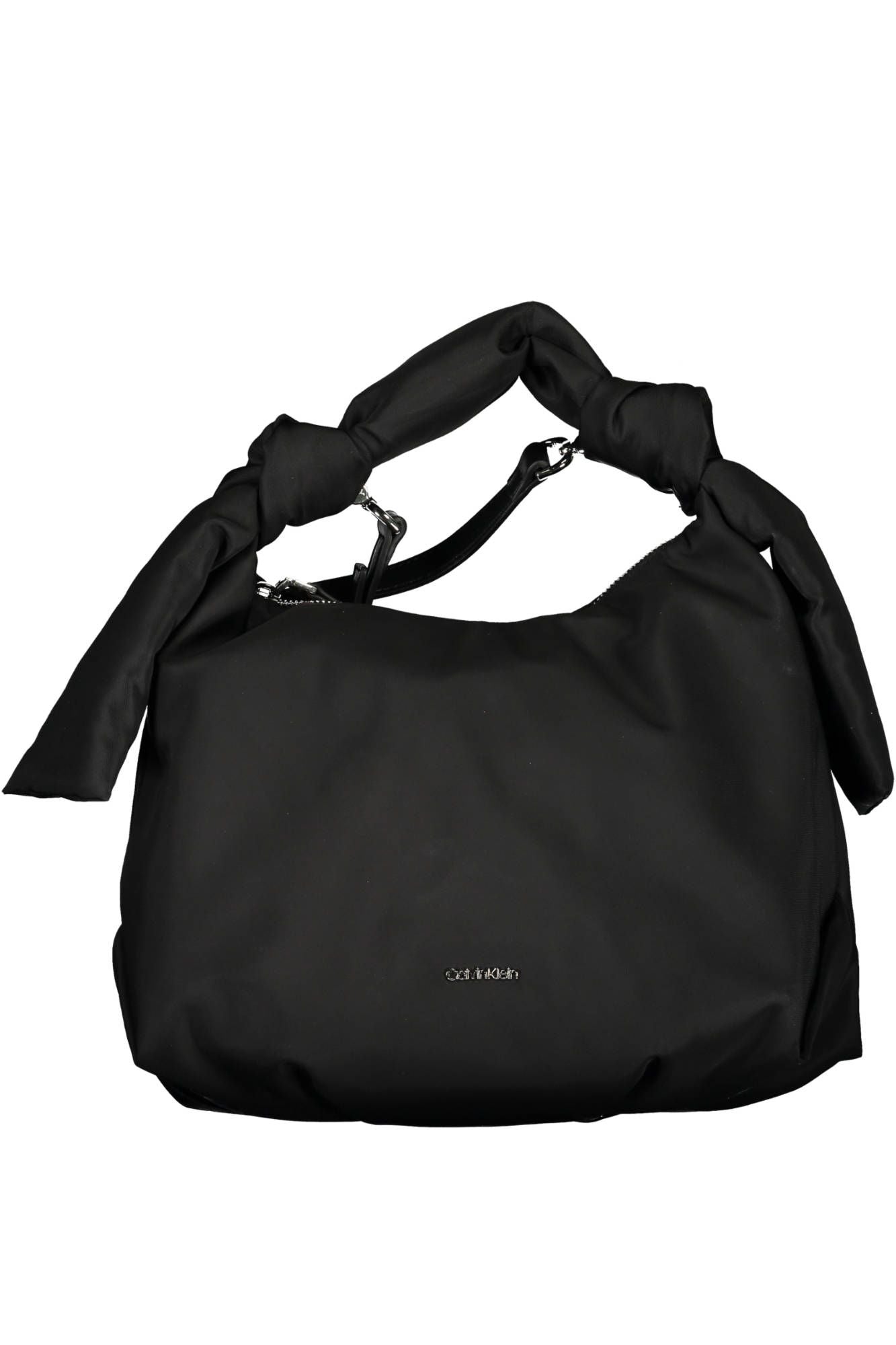 Fashionsarah.com Fashionsarah.com Calvin Klein Sleek Black Polyester Handbag With Contrast Details