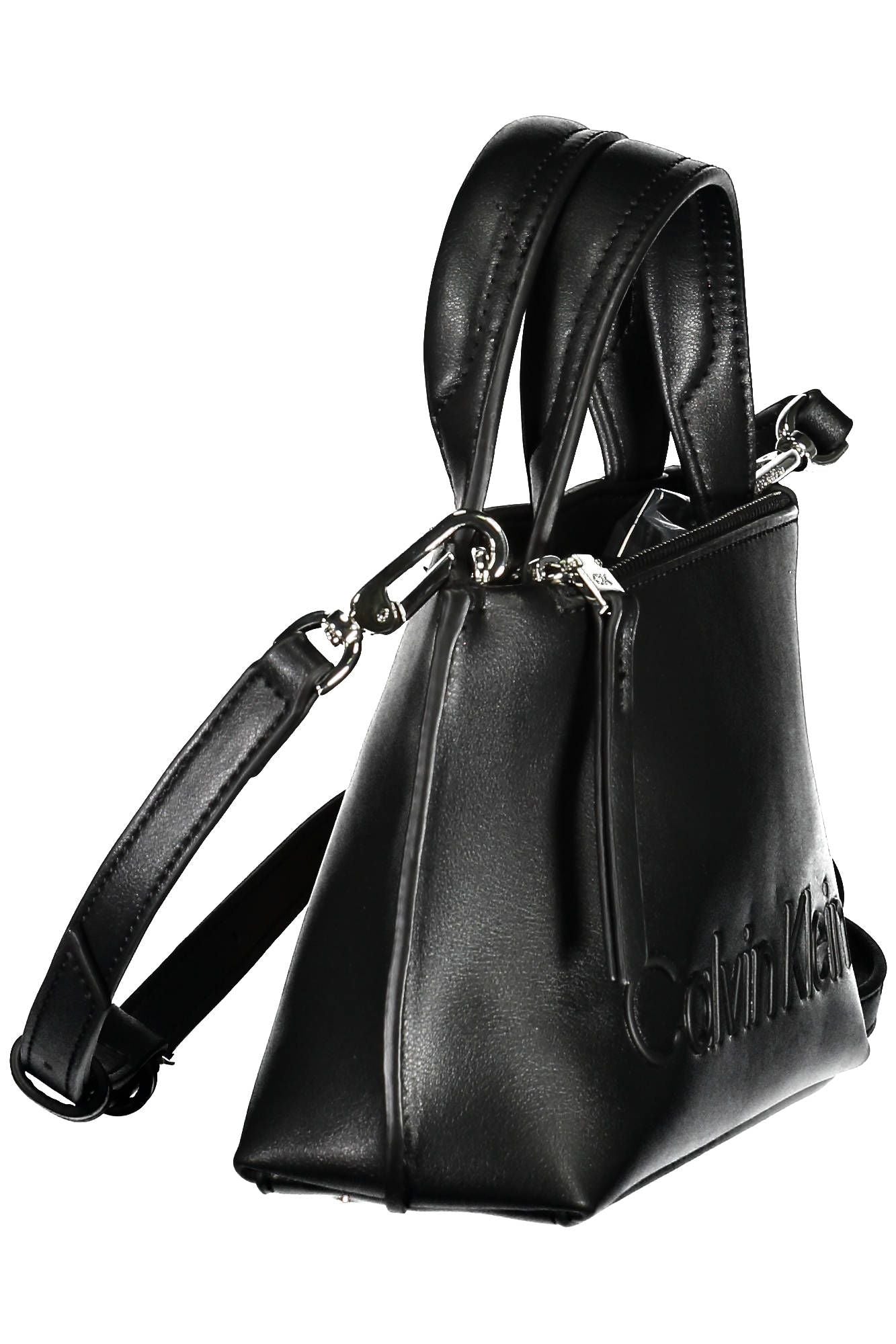 Fashionsarah.com Fashionsarah.com Calvin Klein Elegant Black Dual-Handle Designer Bag