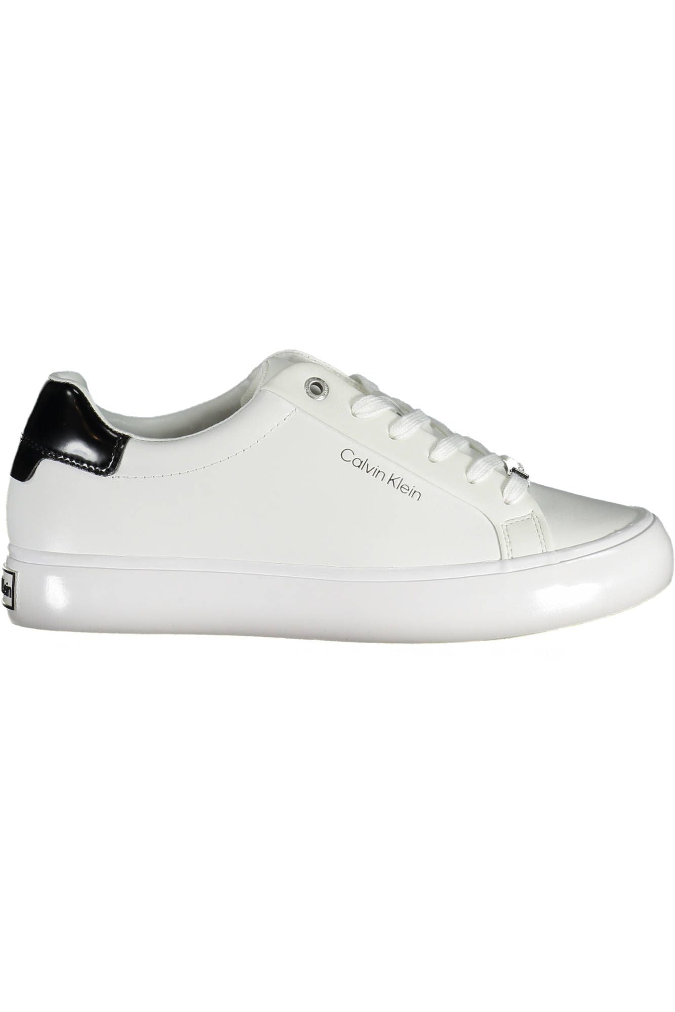 Fashionsarah.com Fashionsarah.com Calvin Klein Sleek White Contrasting Lace-up Sneakers