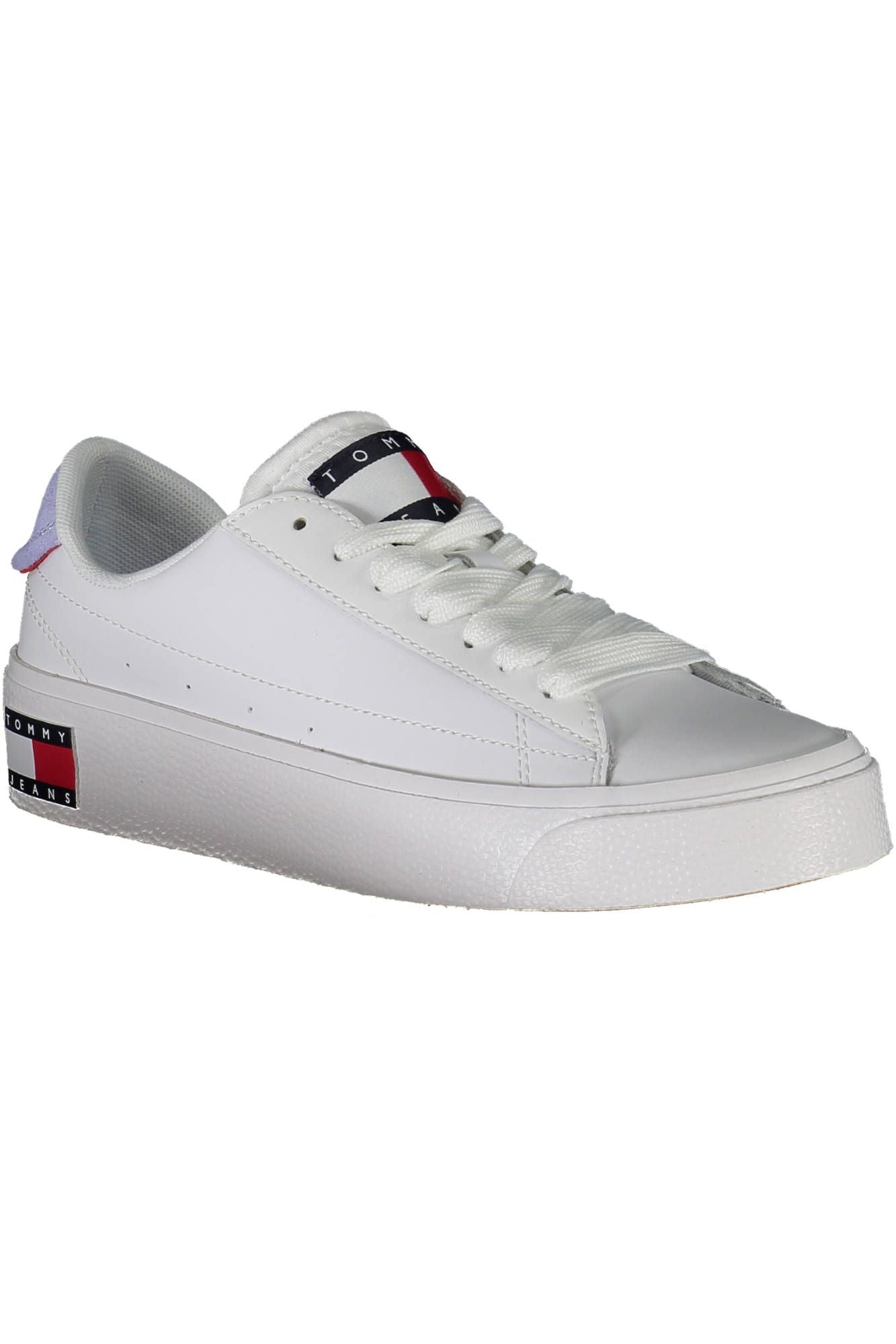 Fashionsarah.com Fashionsarah.com Tommy Hilfiger Eco-Conscious White Sneakers with Logo Accents