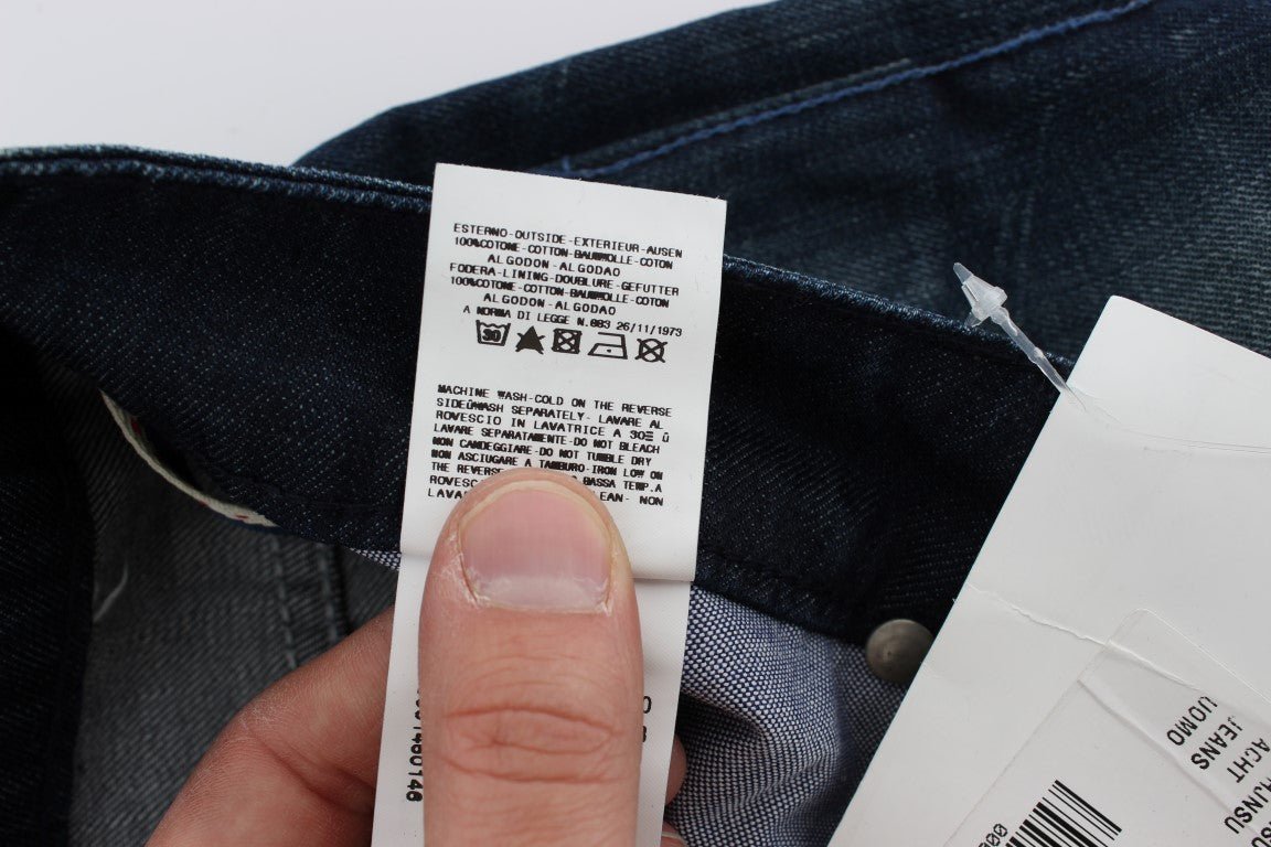 Acht Sleek Slim Fit Italian Denim Jeans | Fashionsarah.com
