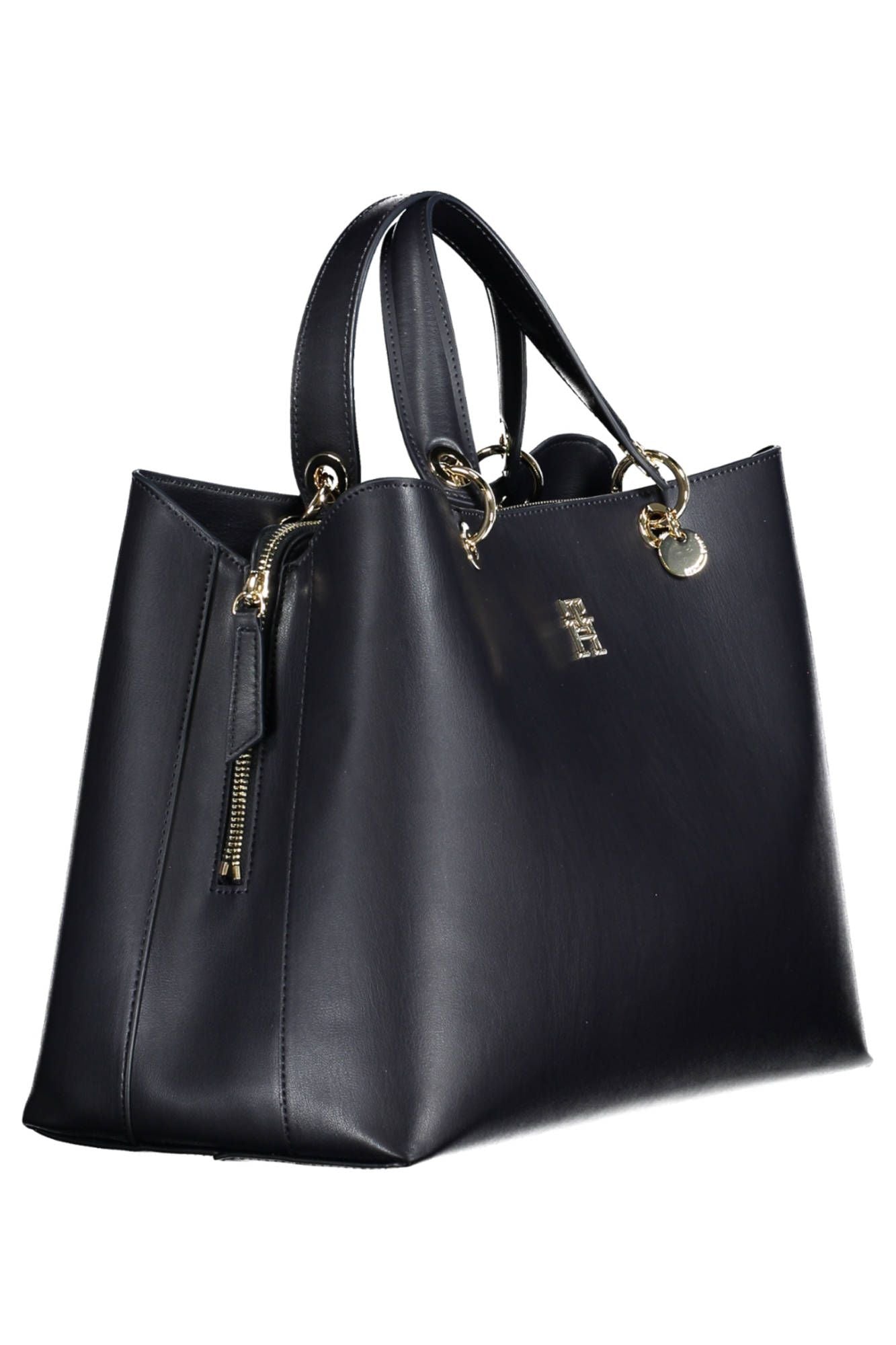 Fashionsarah.com Fashionsarah.com Tommy Hilfiger Elegant Blue Handbag with Versatile Handles