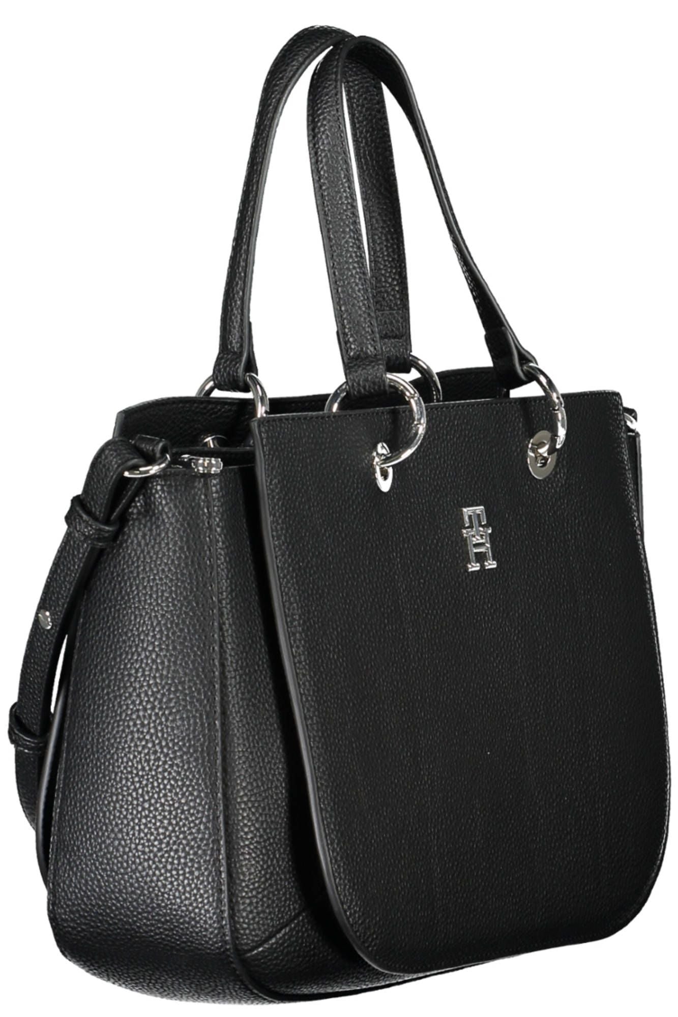 Fashionsarah.com Fashionsarah.com Tommy Hilfiger Chic Black Contrasting Detail Handbag