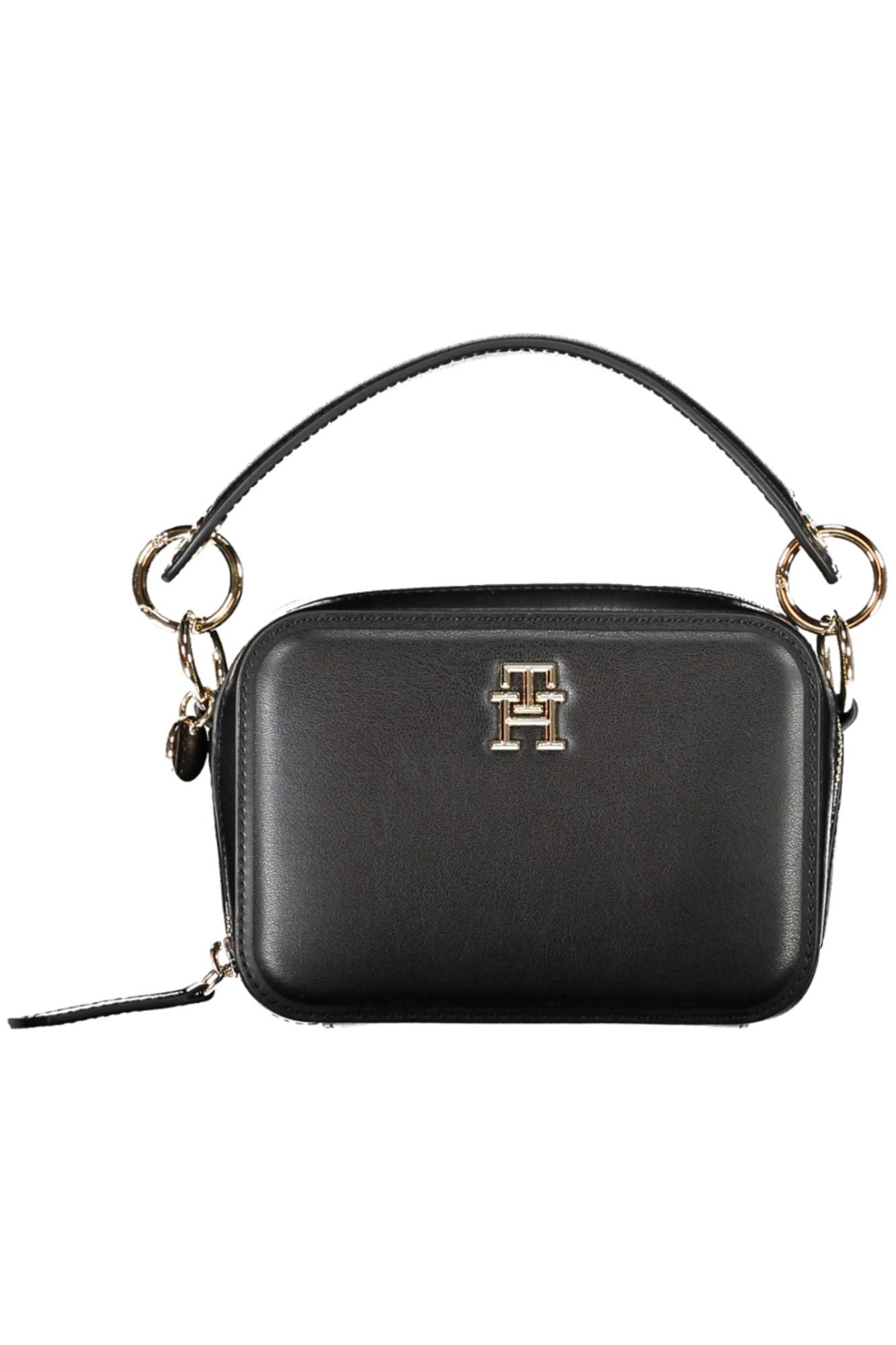 Fashionsarah.com Fashionsarah.com Tommy Hilfiger Elegant Black Chain Strap Handbag